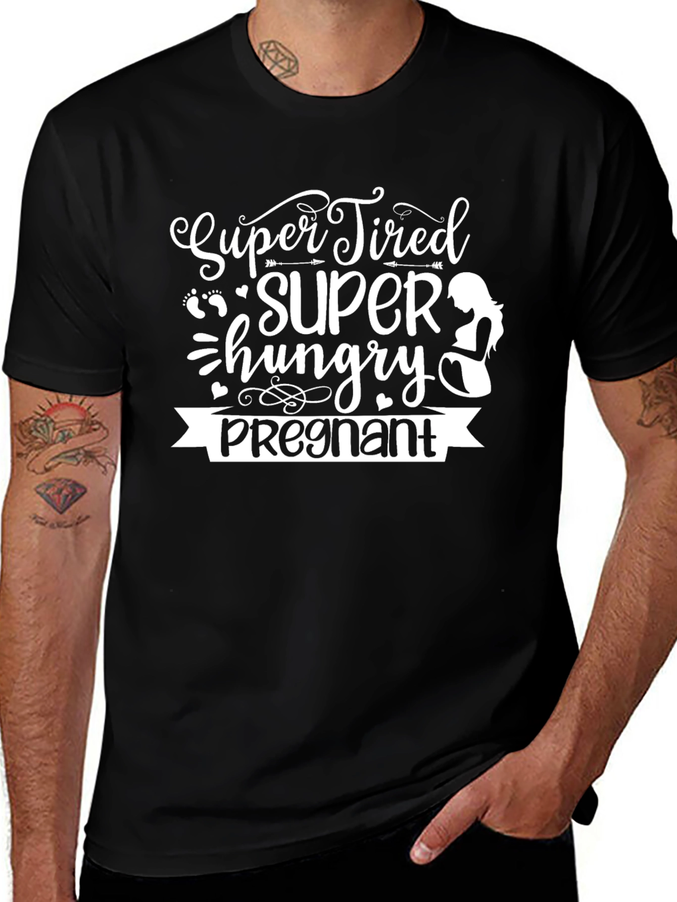 Super Tired Hungry Pregnant T-Shirt