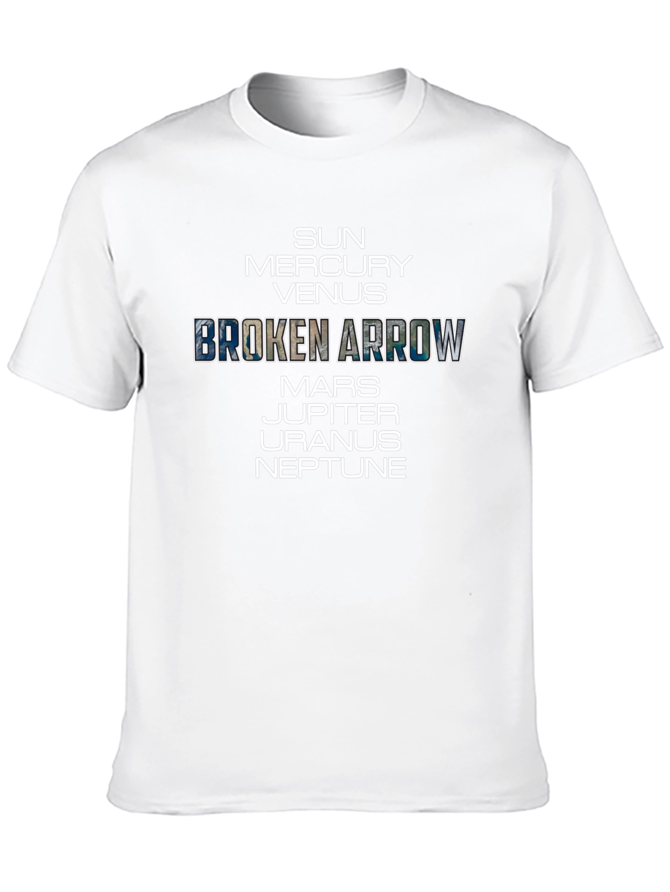 Planets T-Shirt - Sun to Neptune Broken Arrow