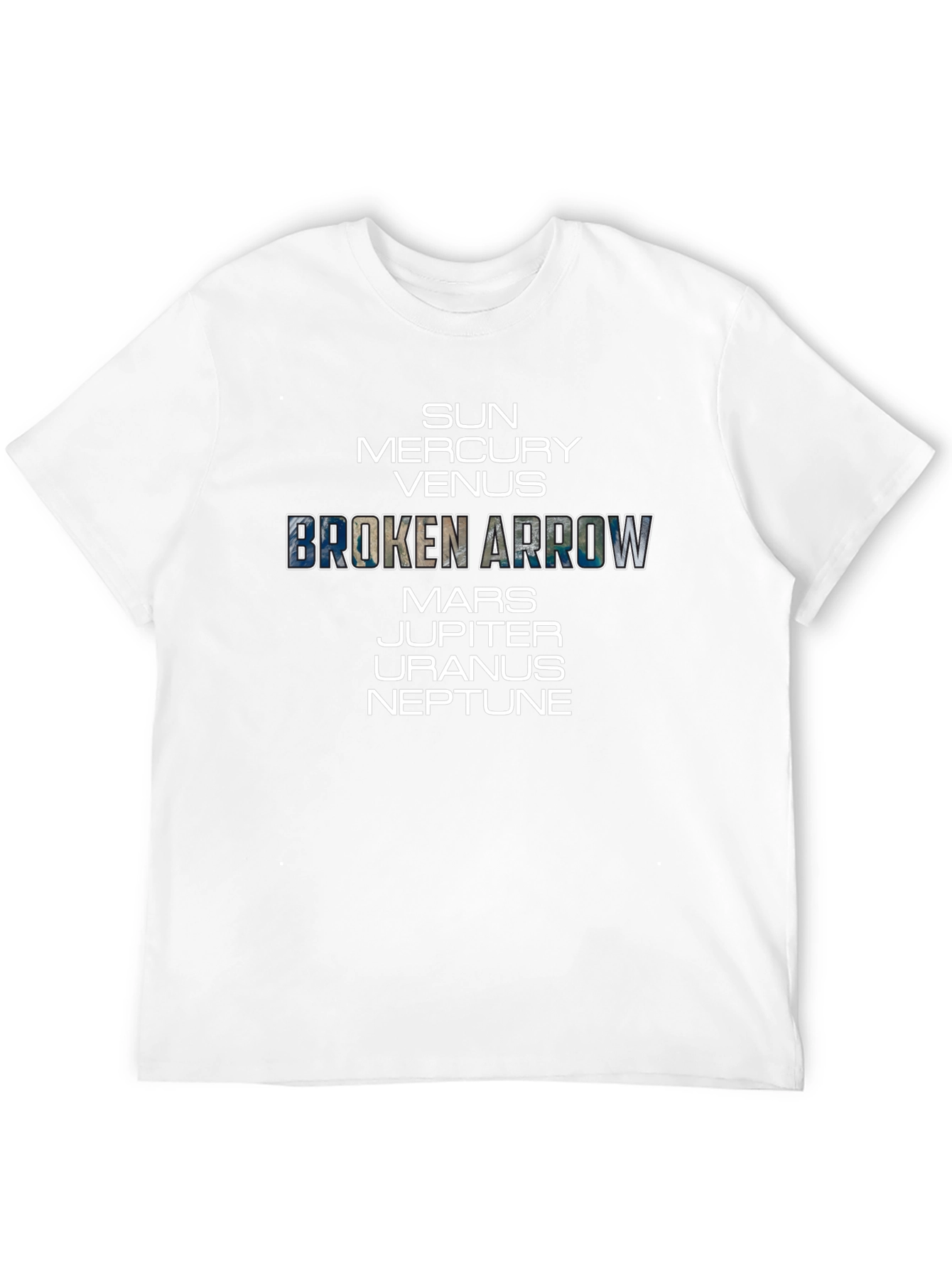 Planets T-Shirt - Sun to Neptune Broken Arrow