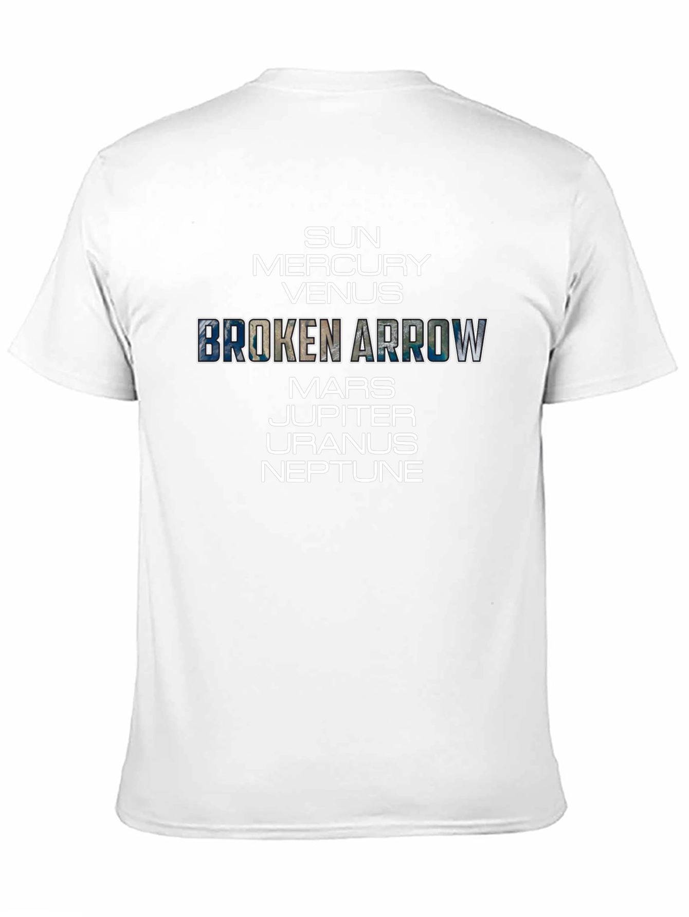 Planets T-Shirt - Sun to Neptune Broken Arrow