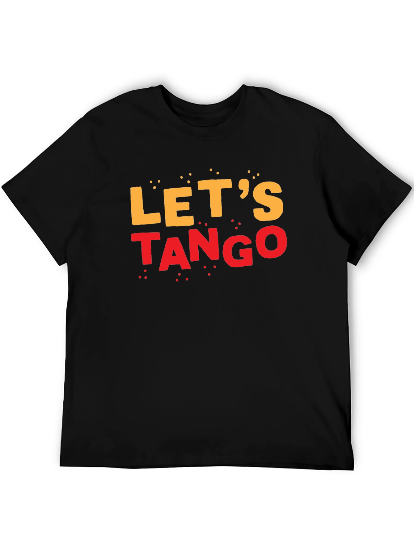 Lets Tango Graphic Tee - Black Cotton T-Shirt