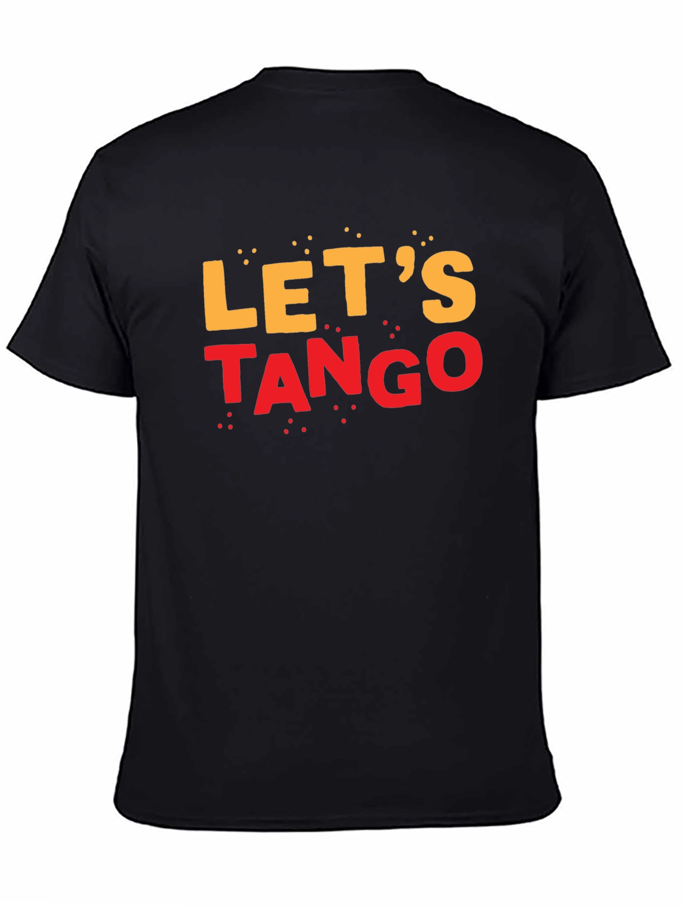 Lets Tango Graphic Tee - Black Cotton T-Shirt