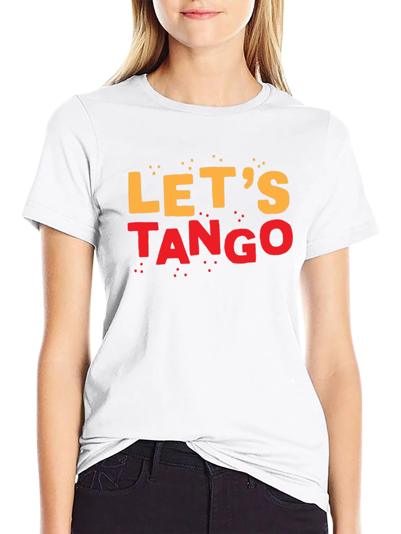 Lets Tango Graphic Tee - Black Cotton T-Shirt