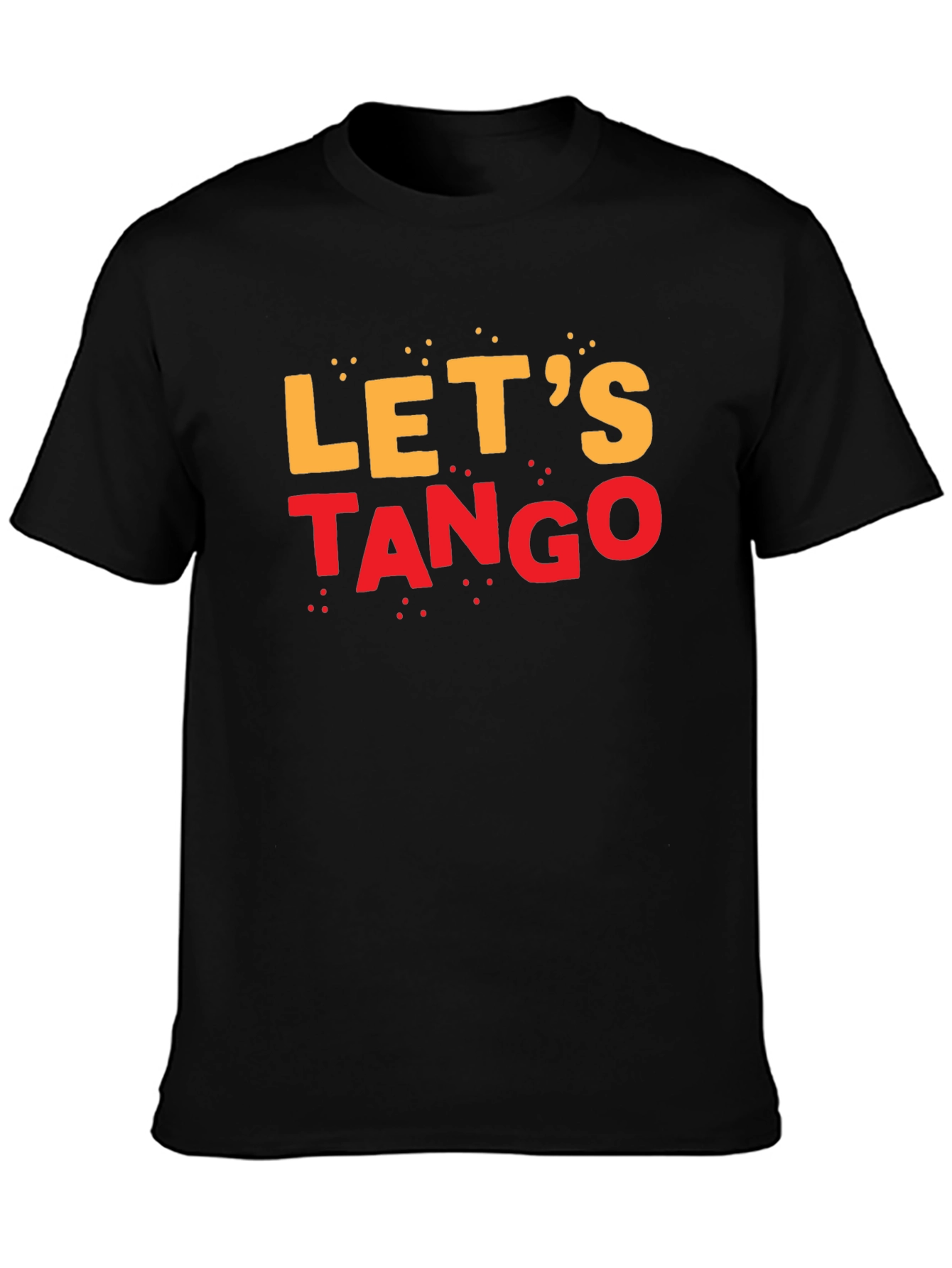 Lets Tango Graphic Tee - Black Cotton T-Shirt