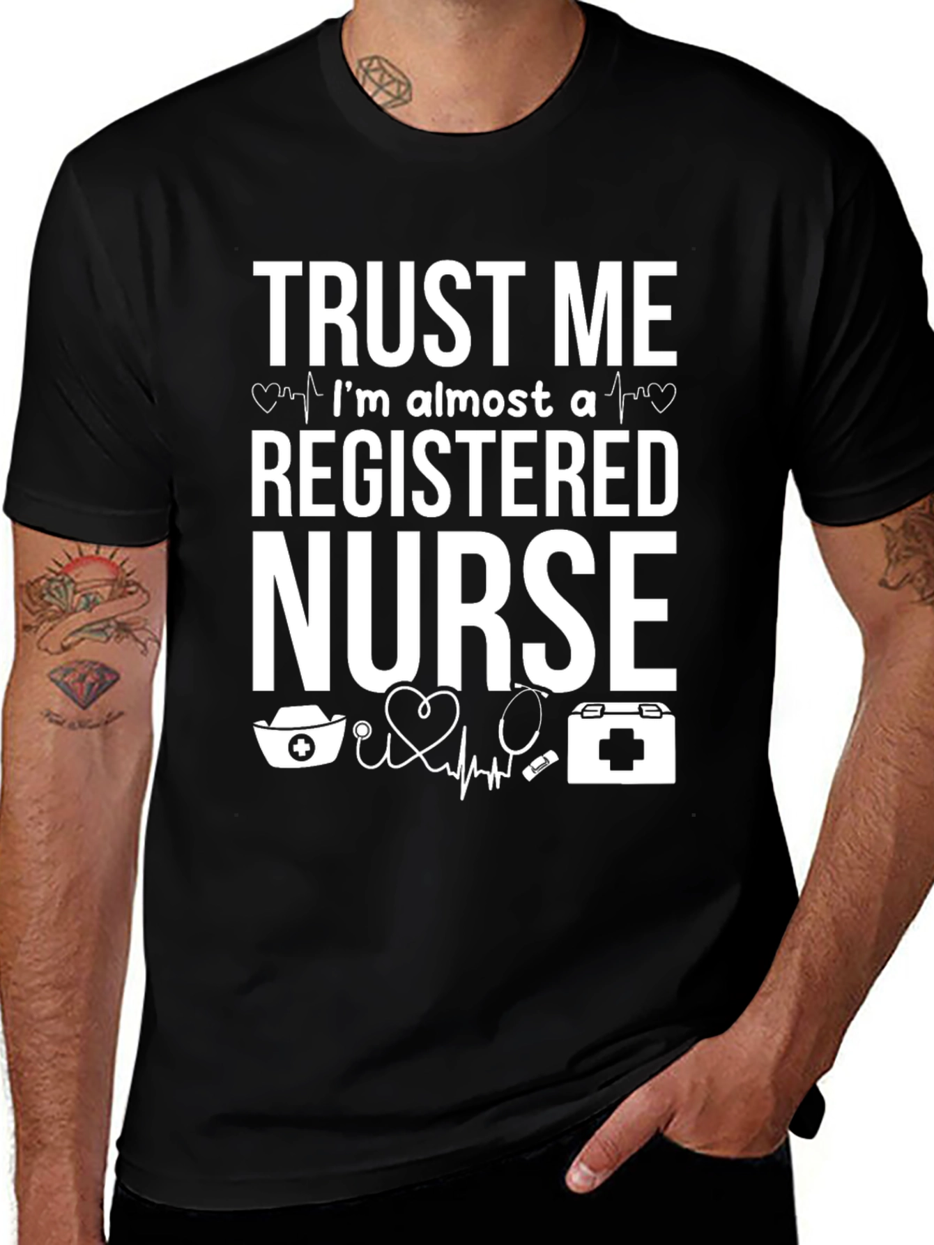 Trust Me Im Almost a Registered Nurse Graphic Tee