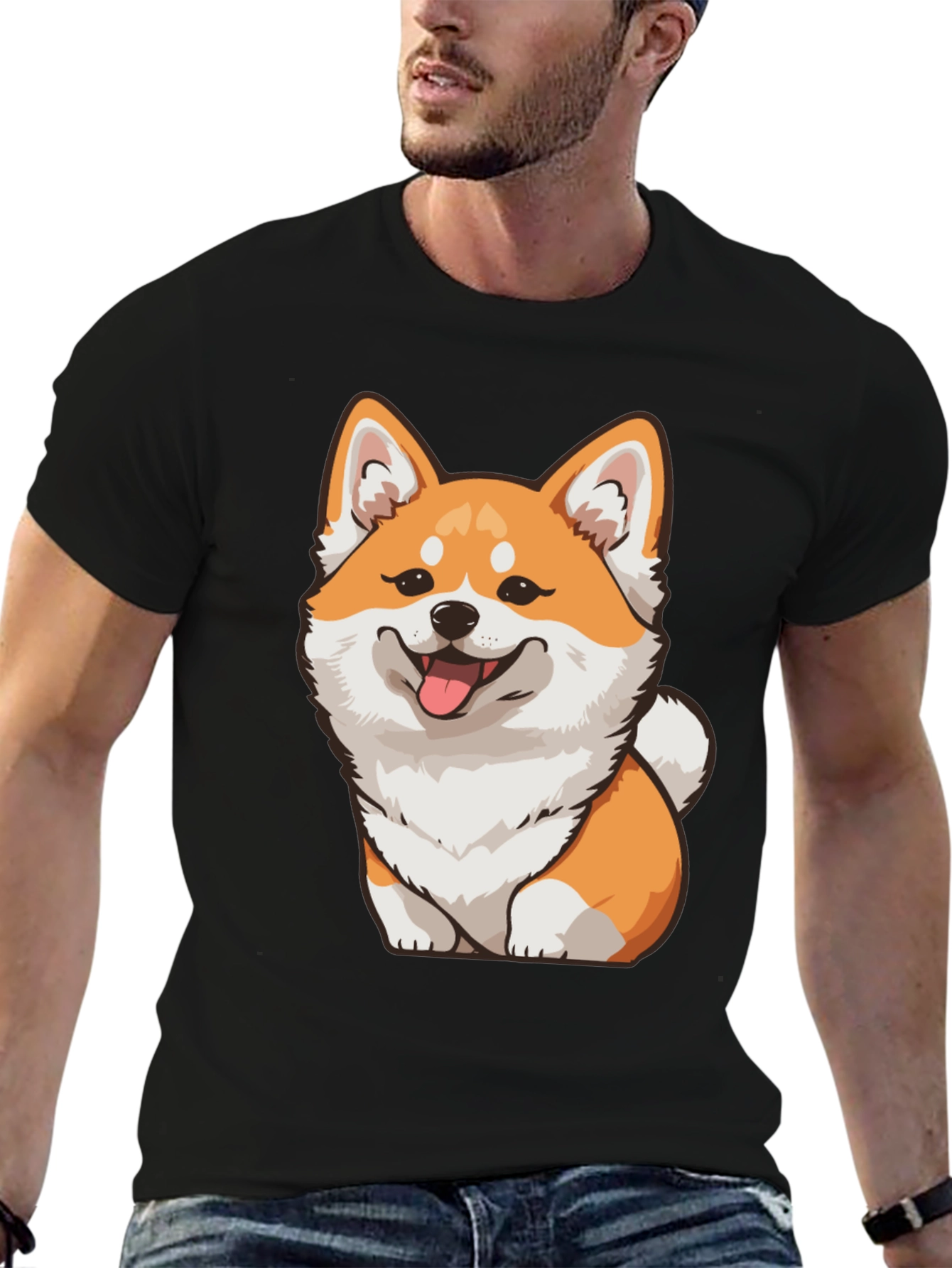 Cute Shiba Inu Dog Graphic T-Shirt - Unisex
