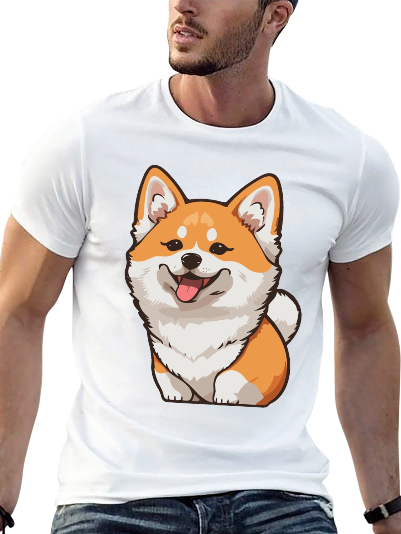 Cute Shiba Inu Dog Graphic T-Shirt - Unisex
