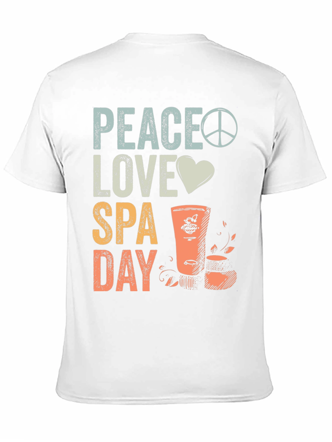 Peace Love Spa Day Graphic Tee