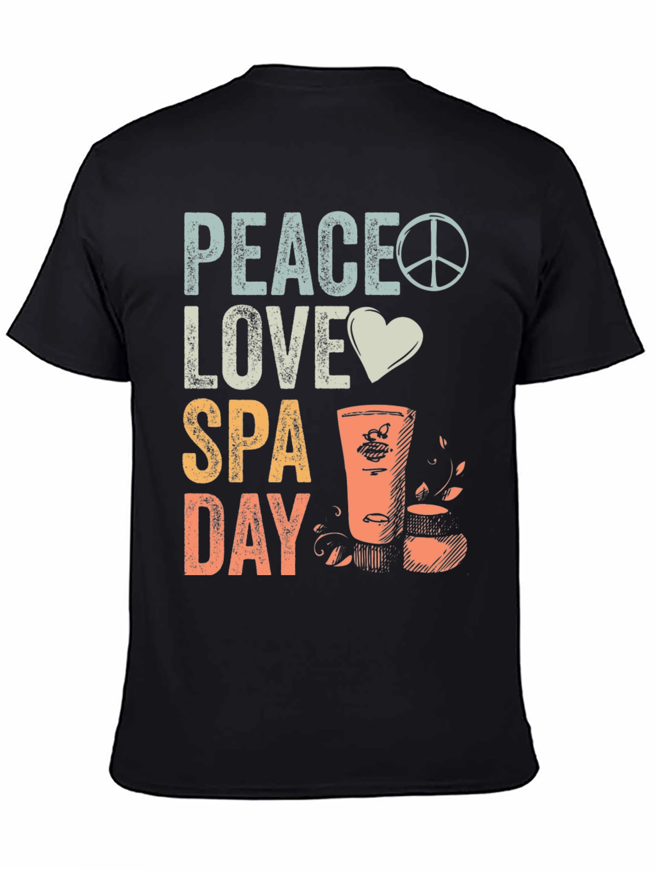 Peace Love Spa Day Graphic Tee
