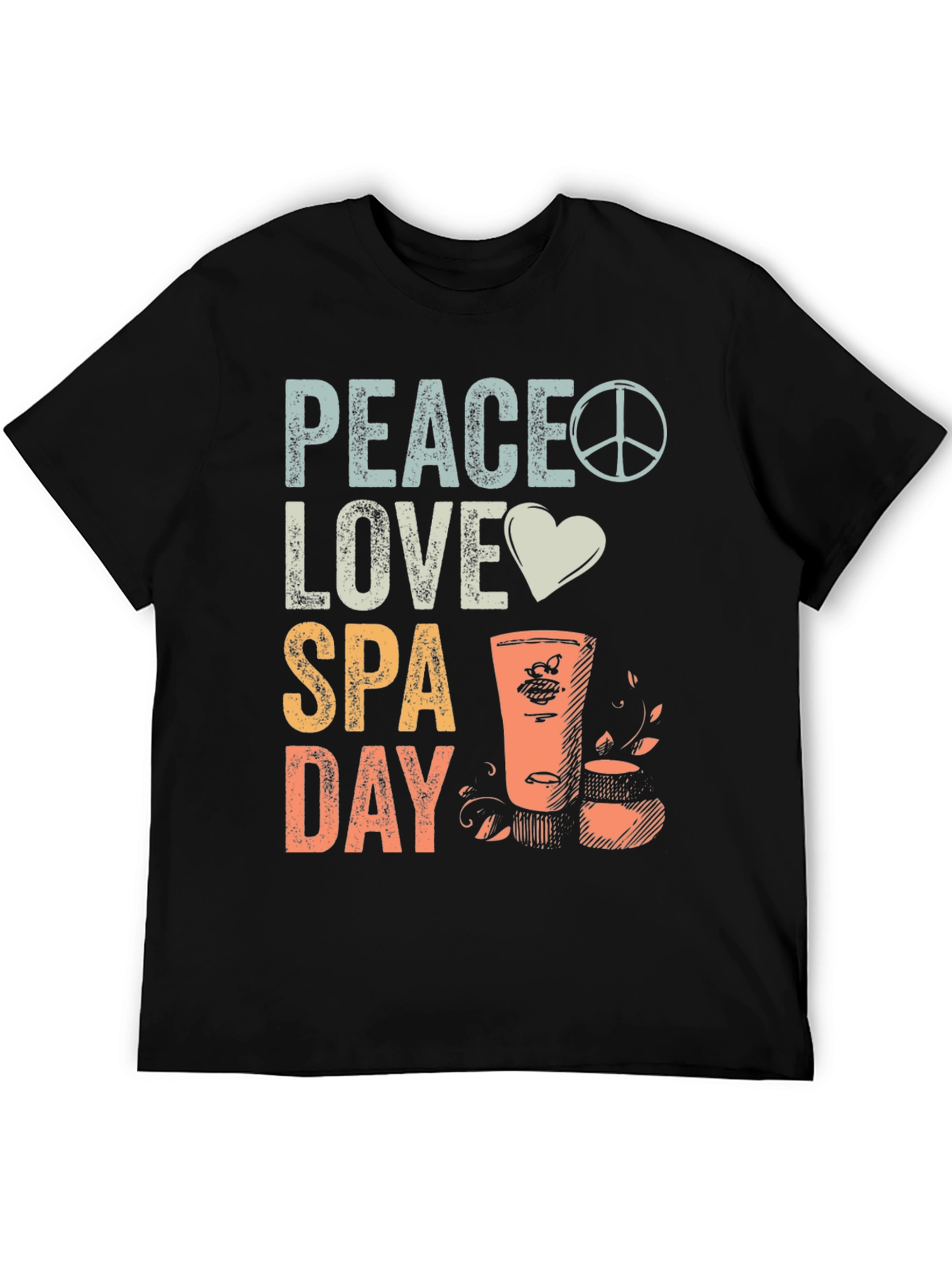 Peace Love Spa Day Graphic Tee