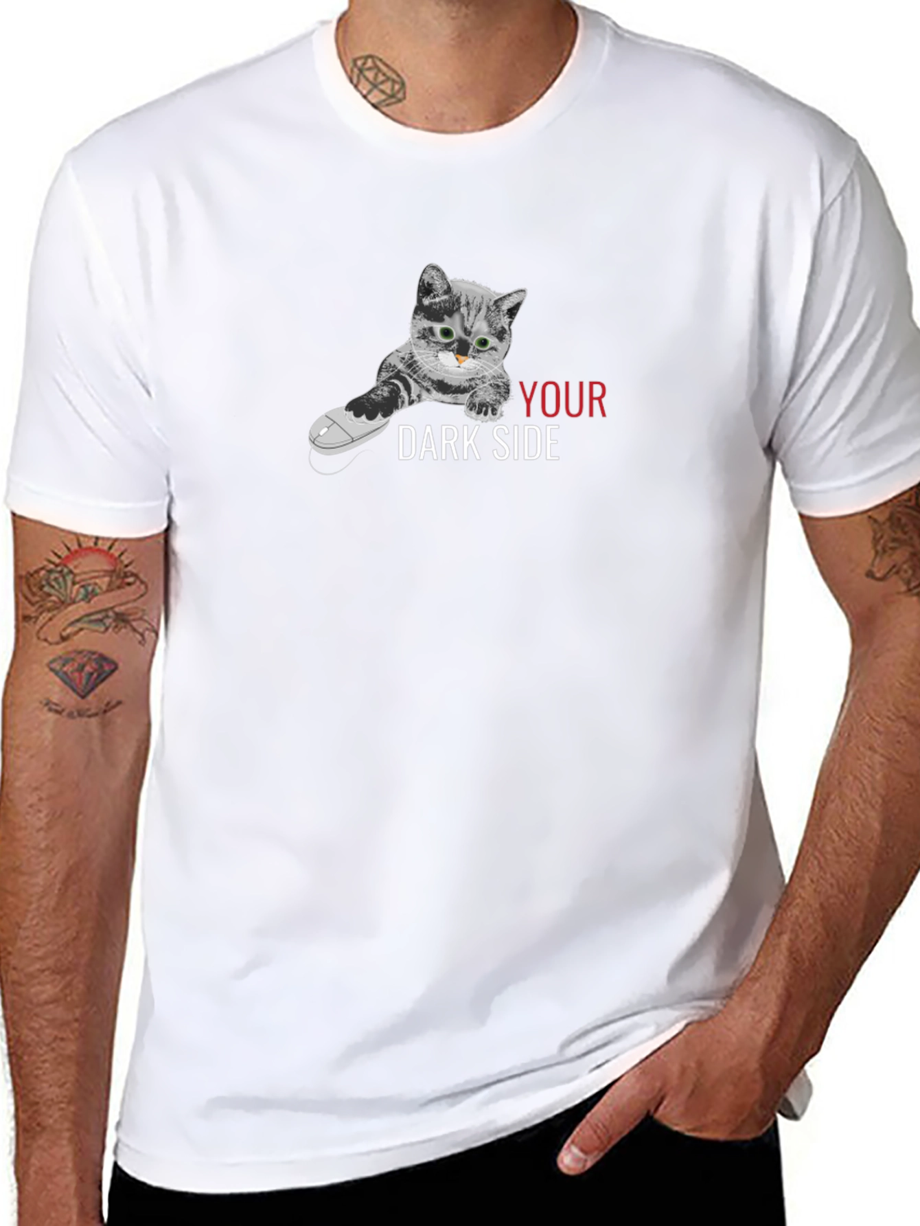 Cat Your Dark Side Graphic T-Shirt