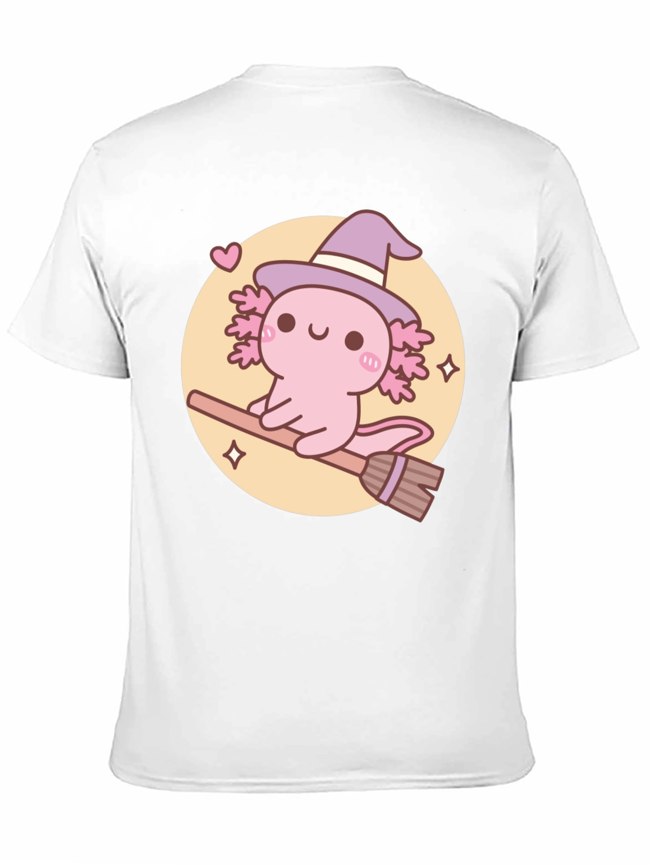 Axolotl Witch T-Shirt - Cute Halloween Tee