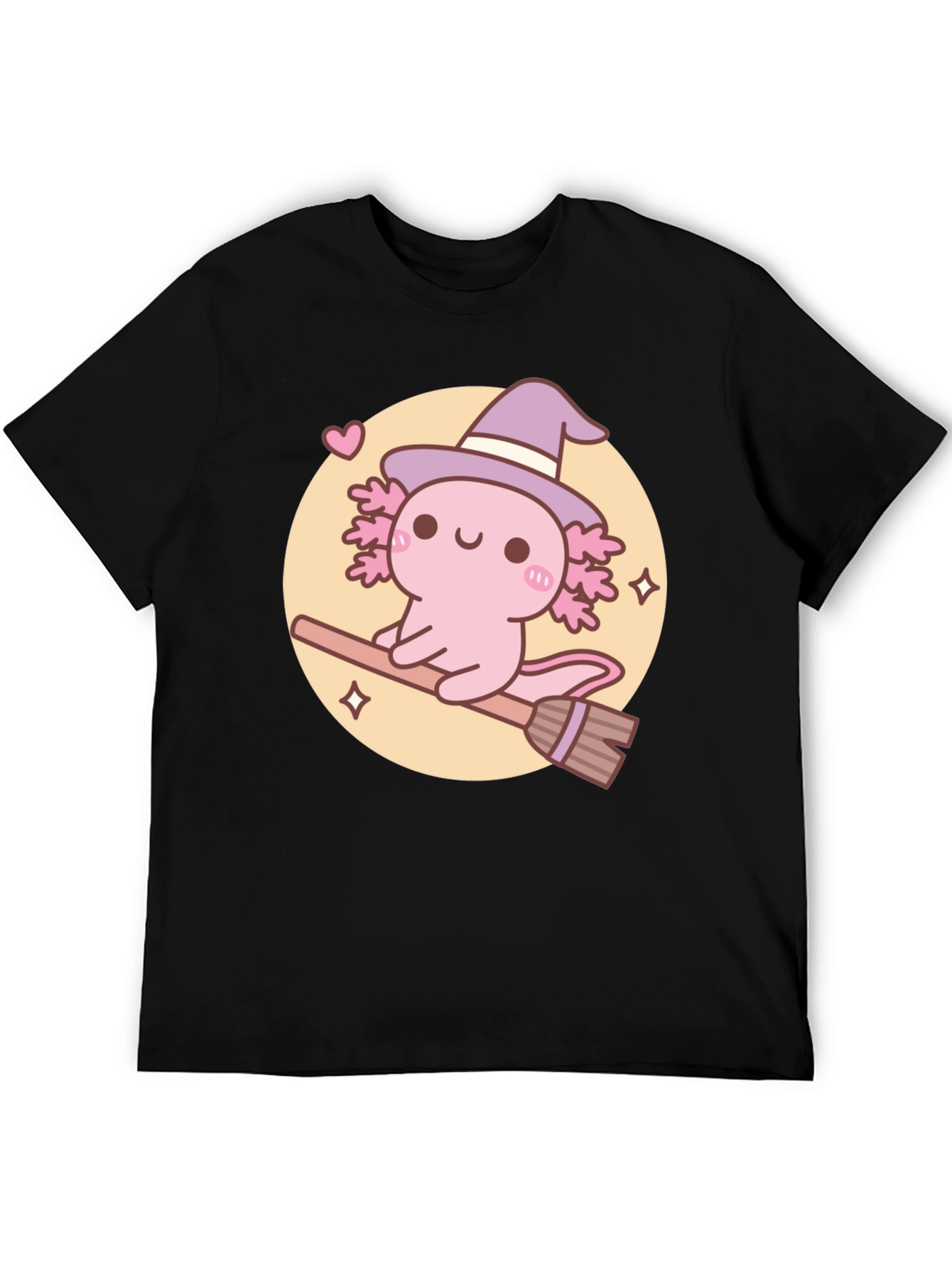 Axolotl Witch T-Shirt - Cute Halloween Tee