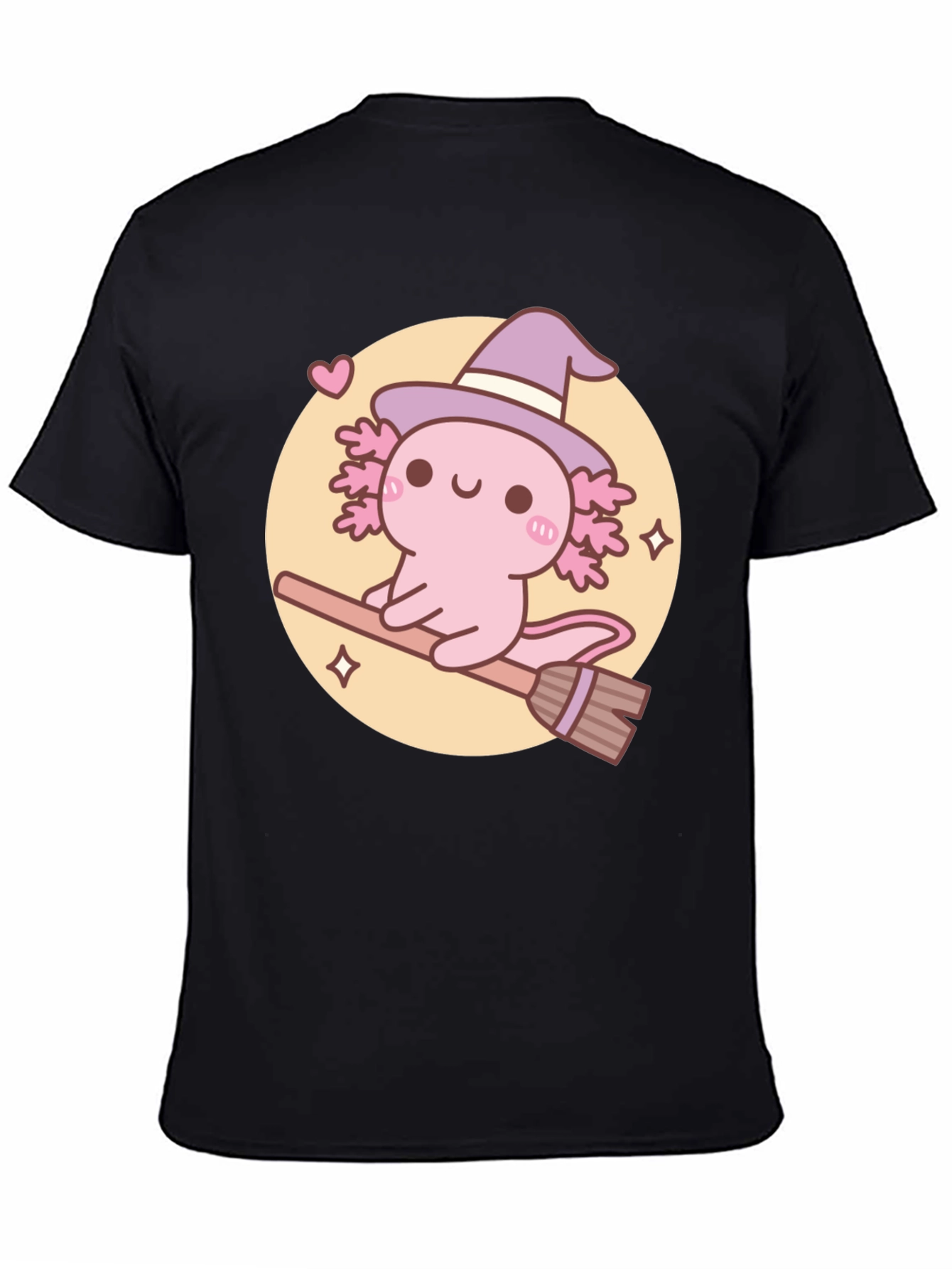 Axolotl Witch T-Shirt - Cute Halloween Tee