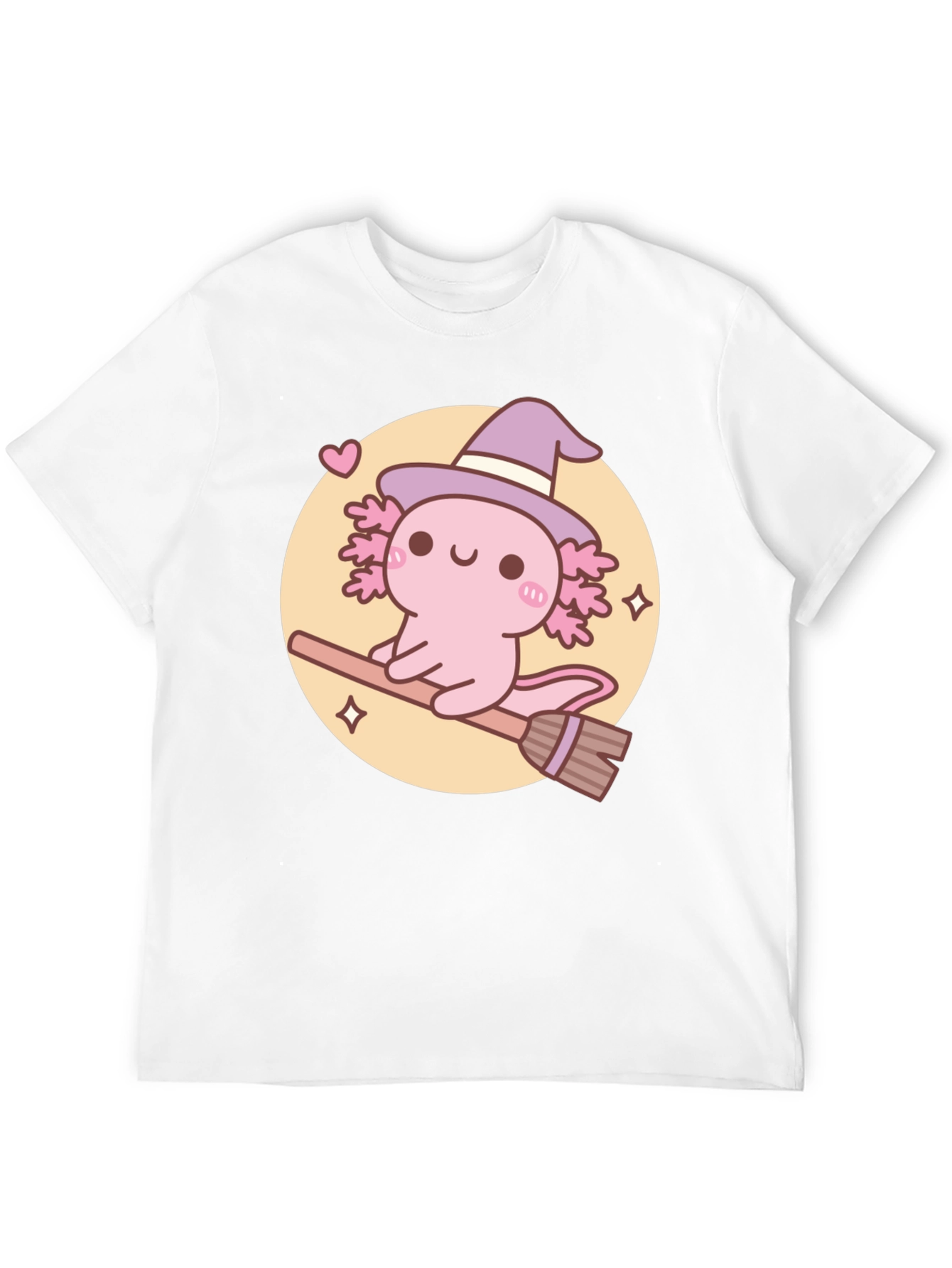 Axolotl Witch T-Shirt - Cute Halloween Tee