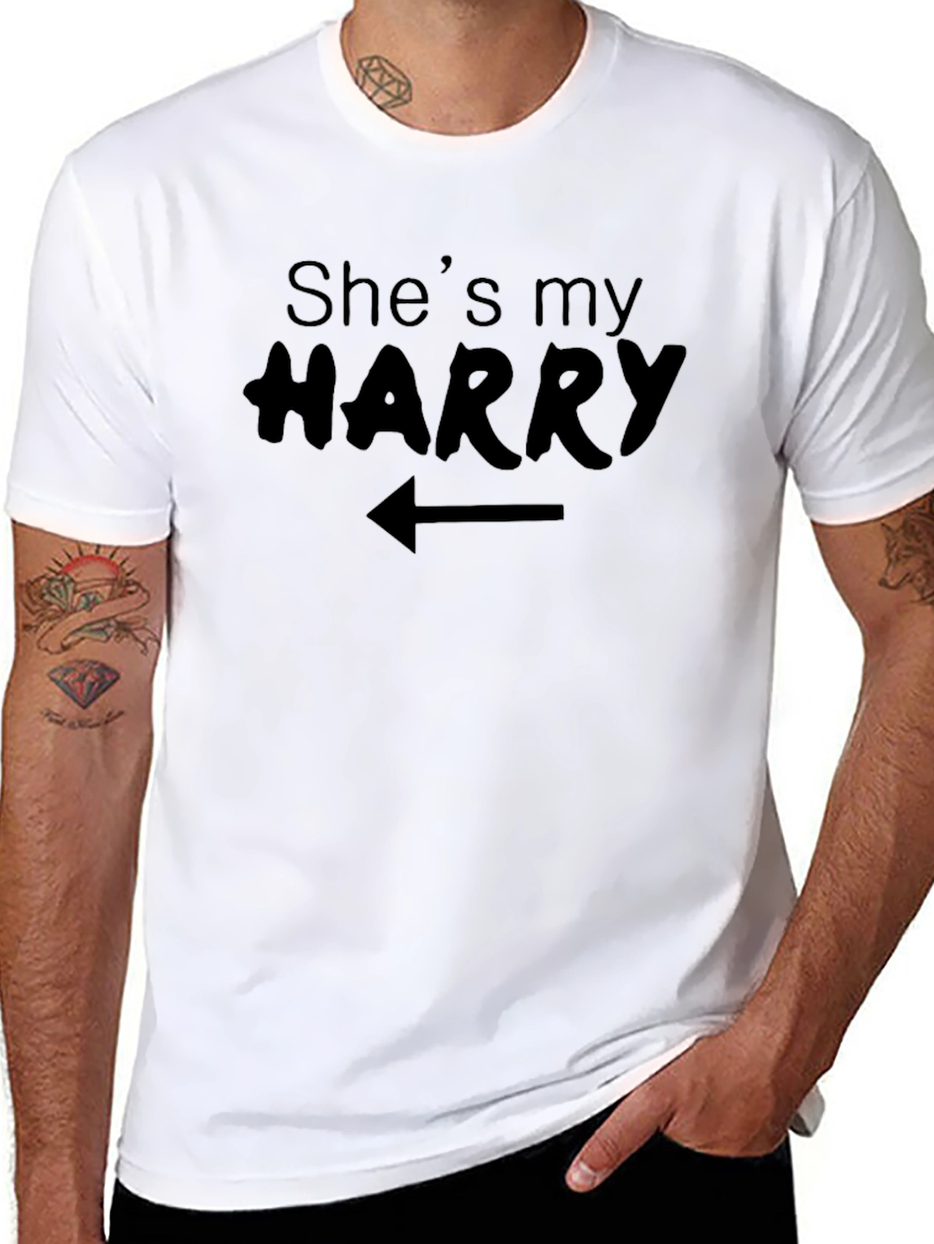 Shes My Harry Graphic T-Shirt - Novelty Couples Tee