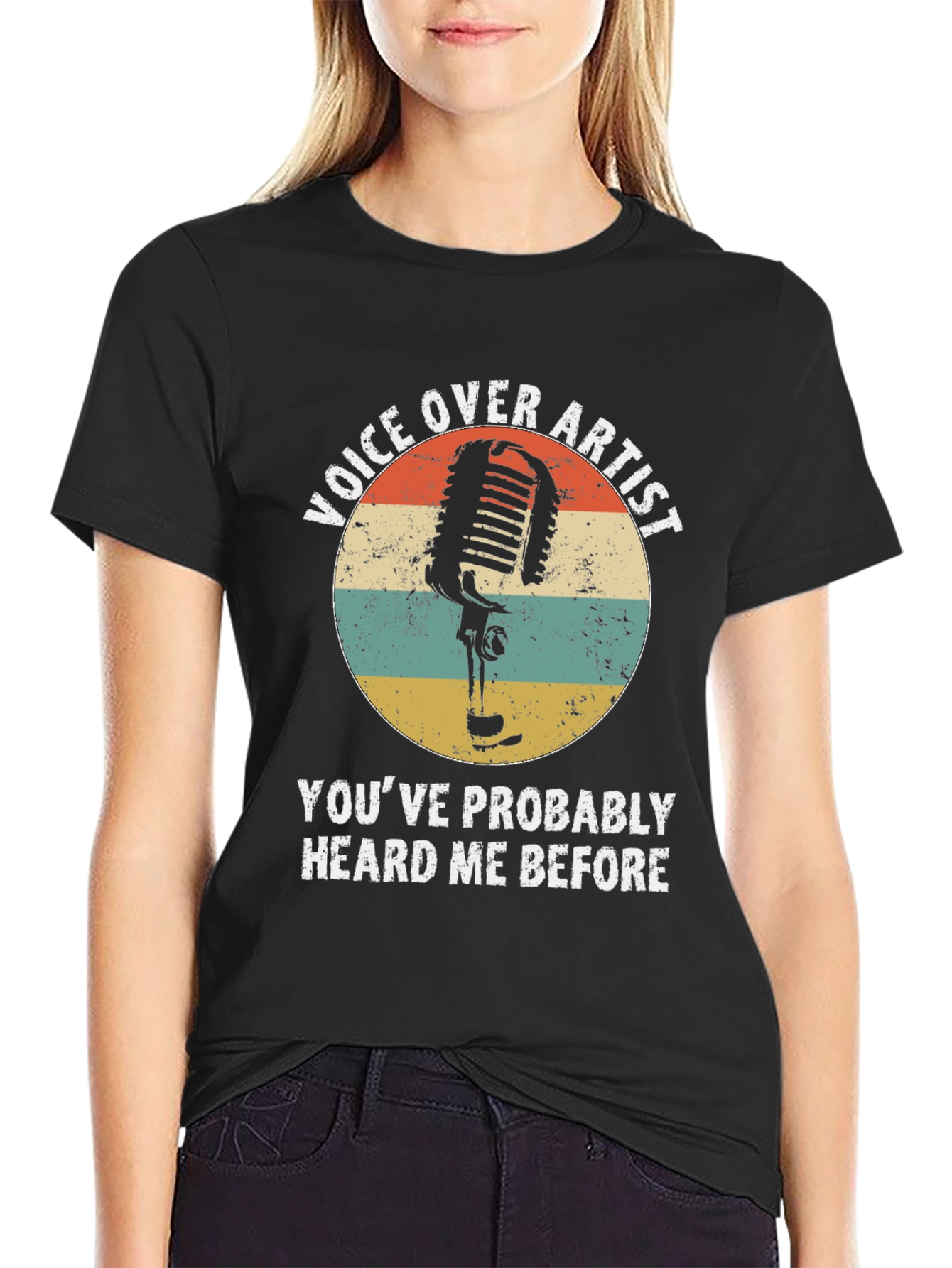 Voice Over Artist Retro Graphic T-Shirt