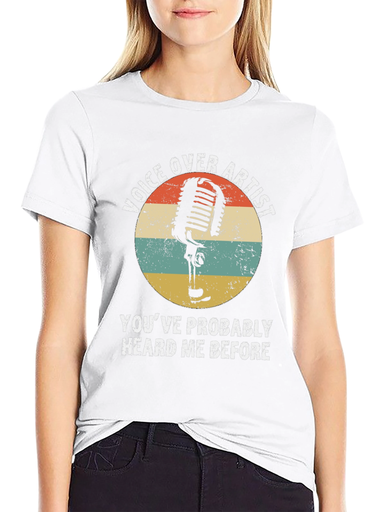 Voice Over Artist Retro Graphic T-Shirt