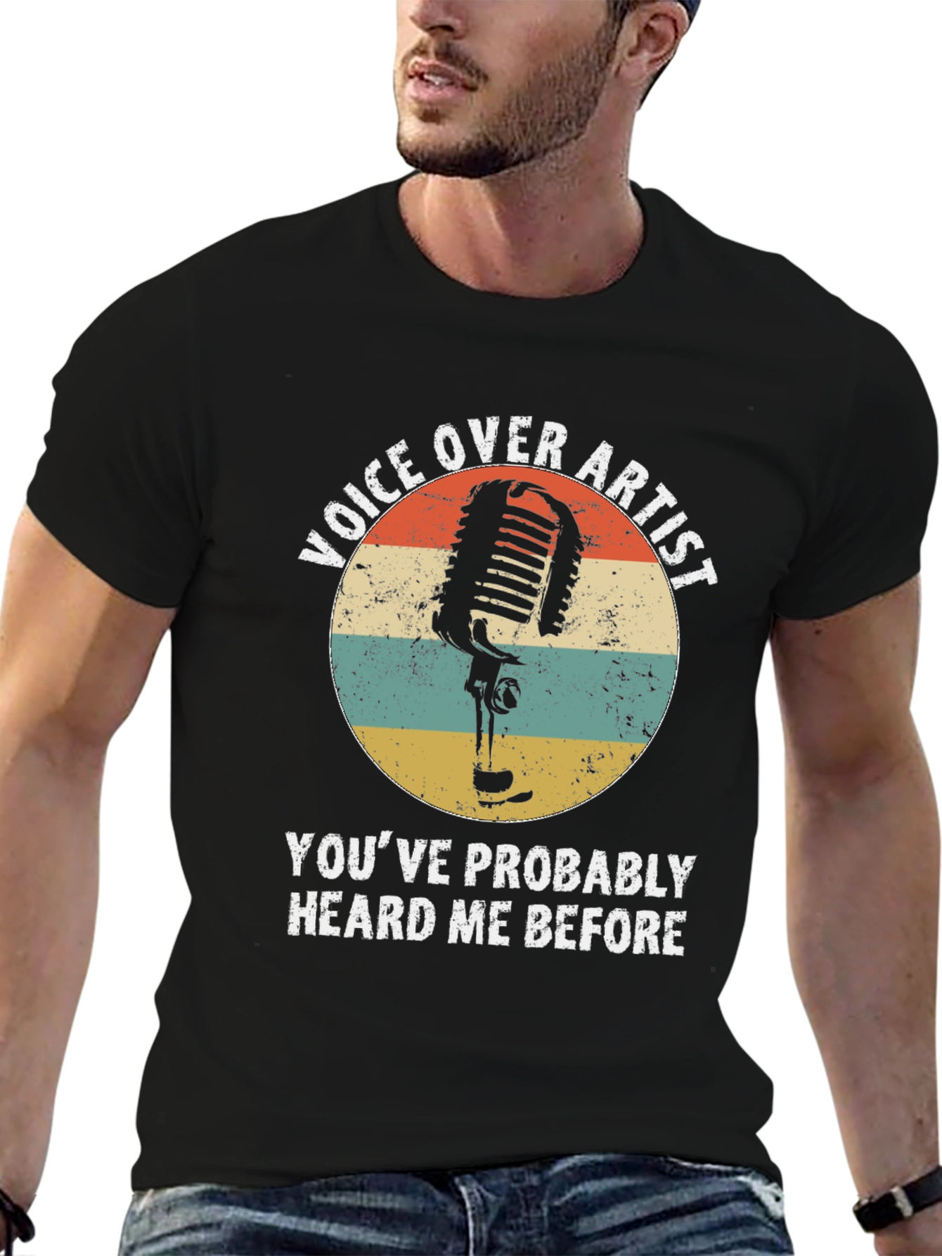 Voice Over Artist Retro Graphic T-Shirt