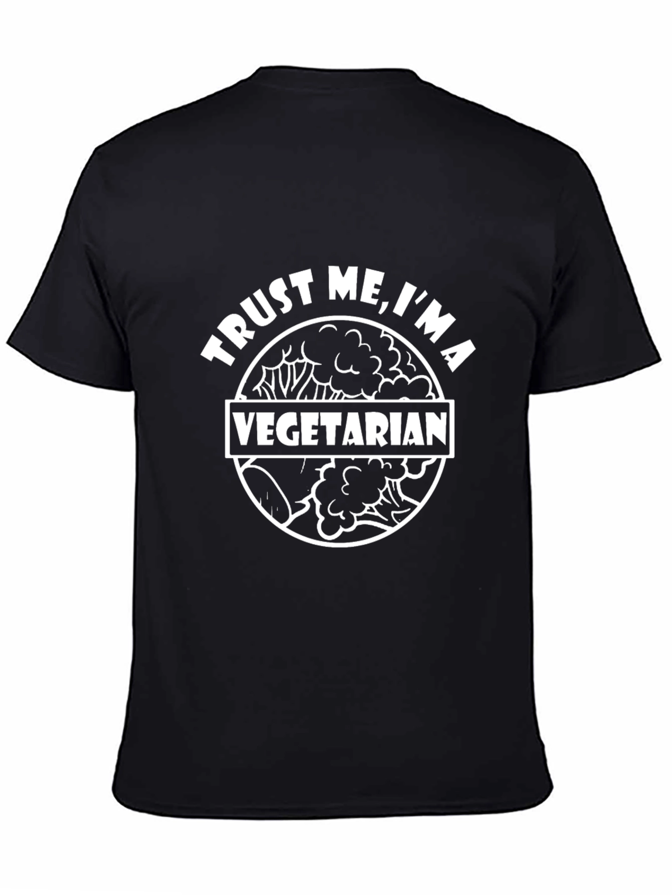 Trust Me Im a Vegetarian T-Shirt - Black