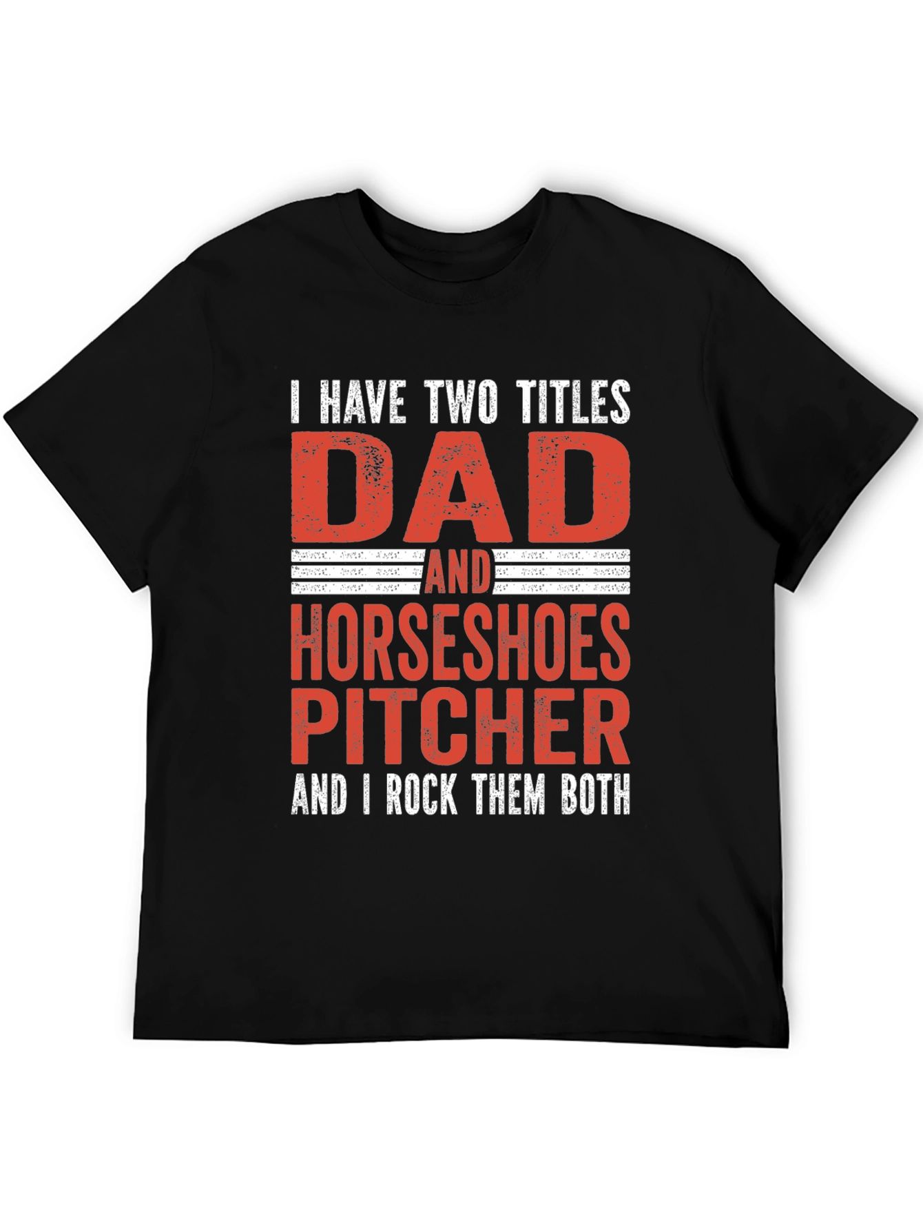 Dad Horseshoe Pitcher T-Shirt