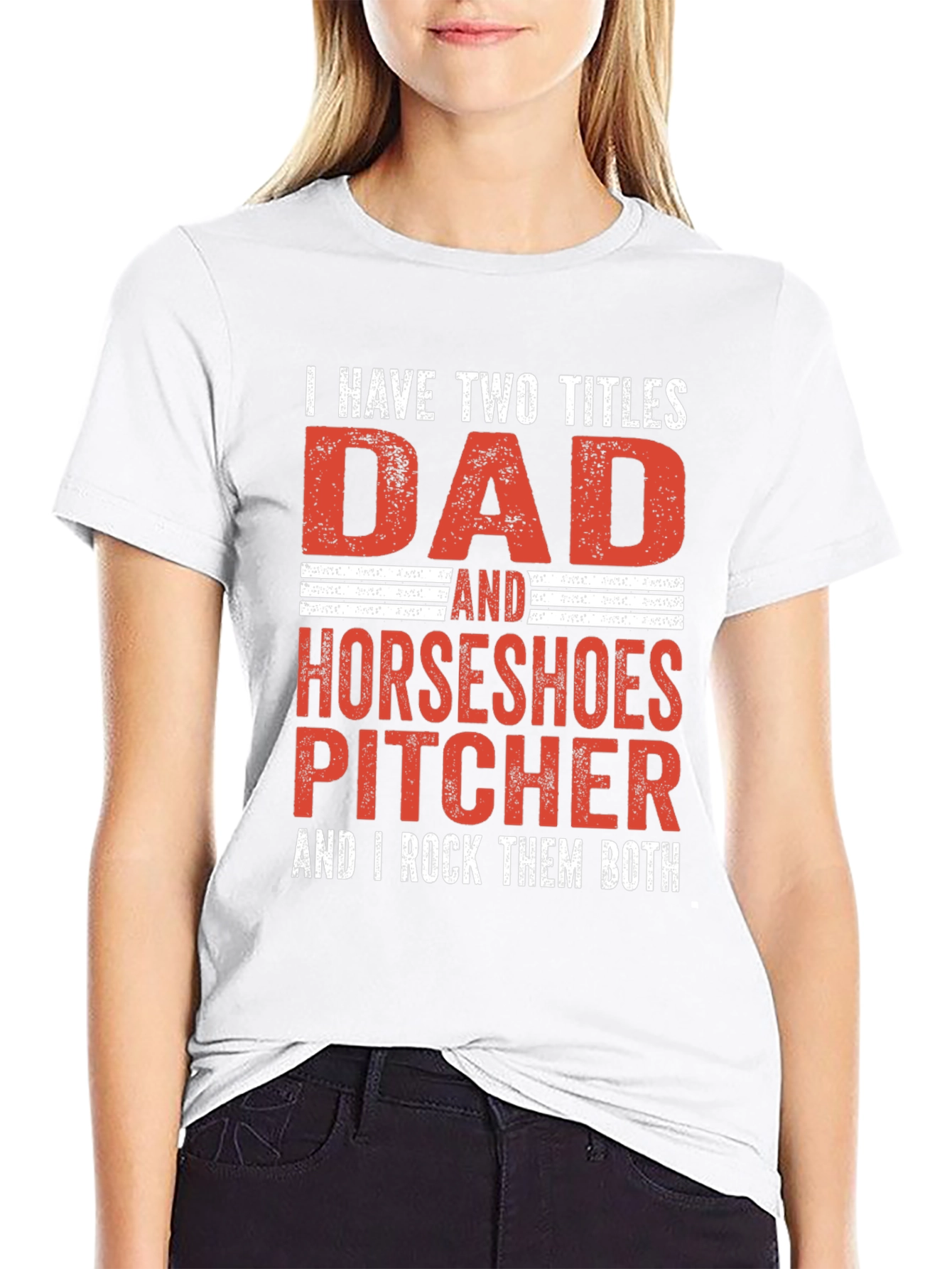 Dad Horseshoe Pitcher T-Shirt