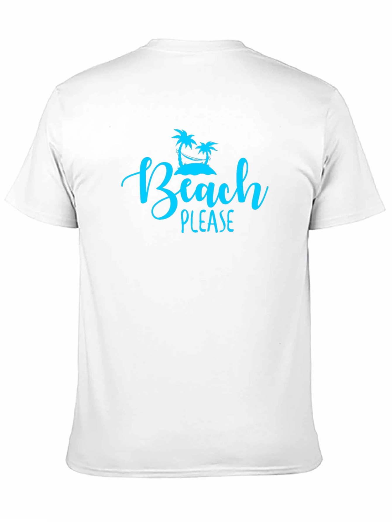 Beach Please Graphic Tee - Black