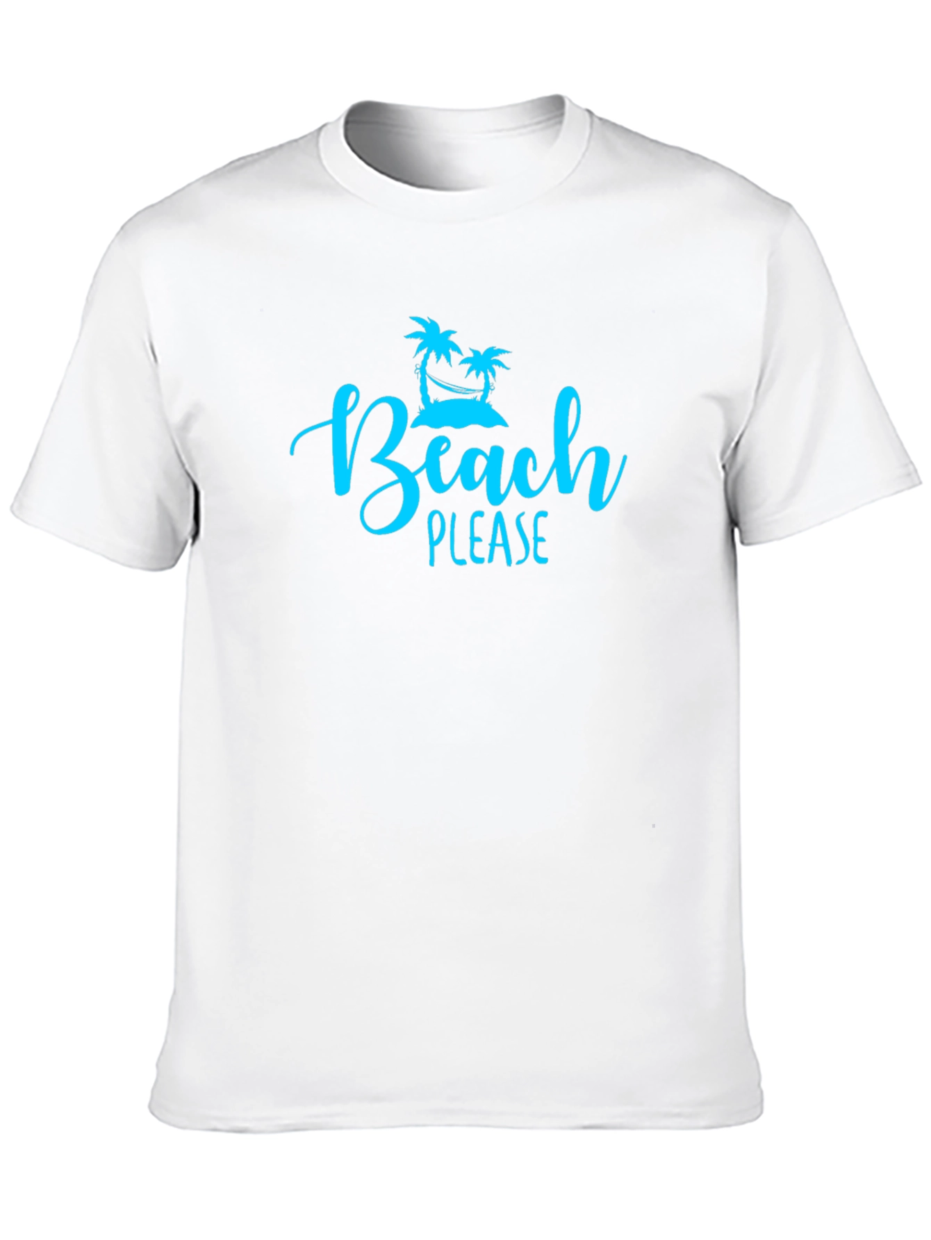 Beach Please Graphic Tee - Black