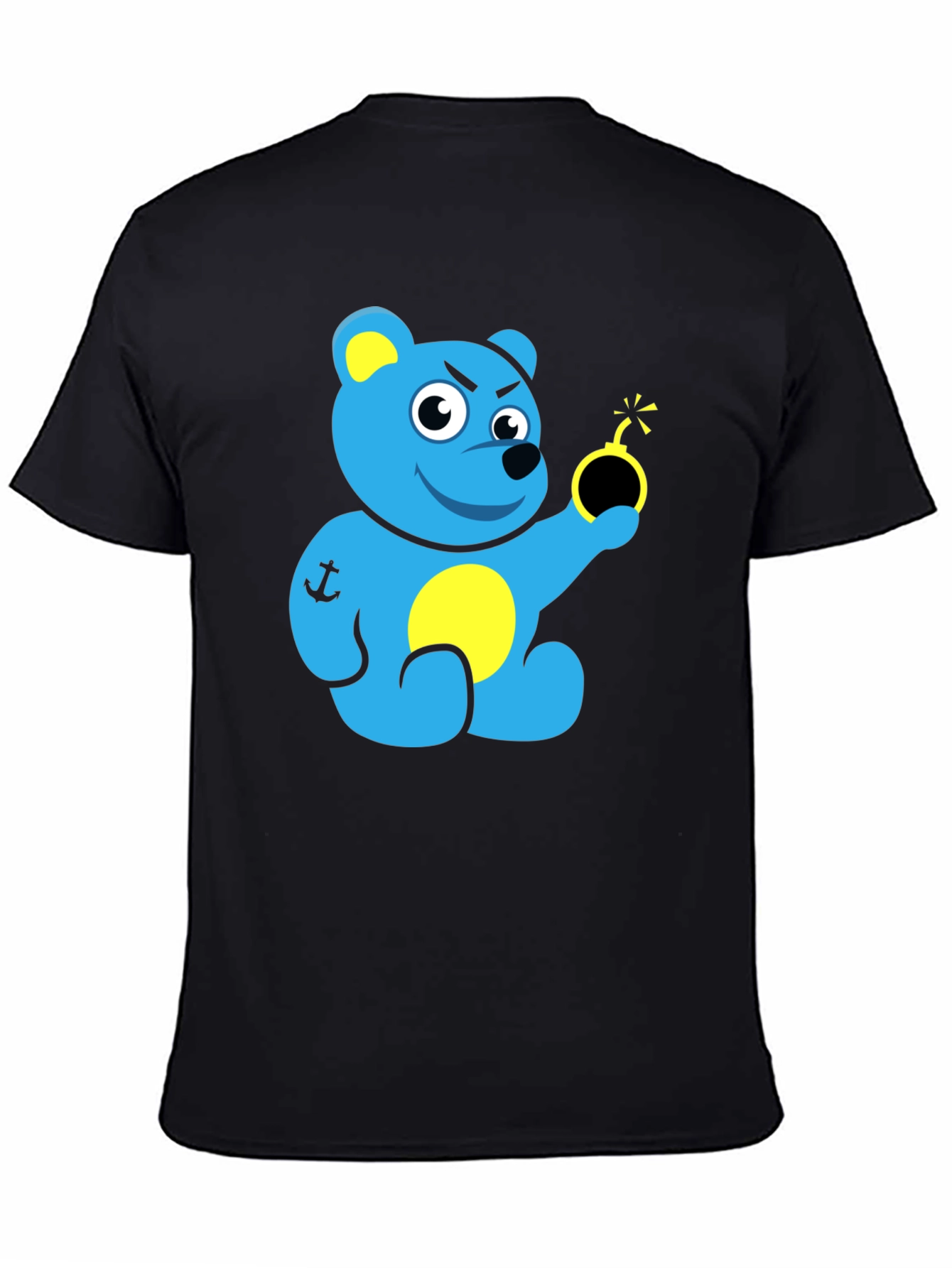 Blue Bear Bomb T-Shirt - Explosive Style!