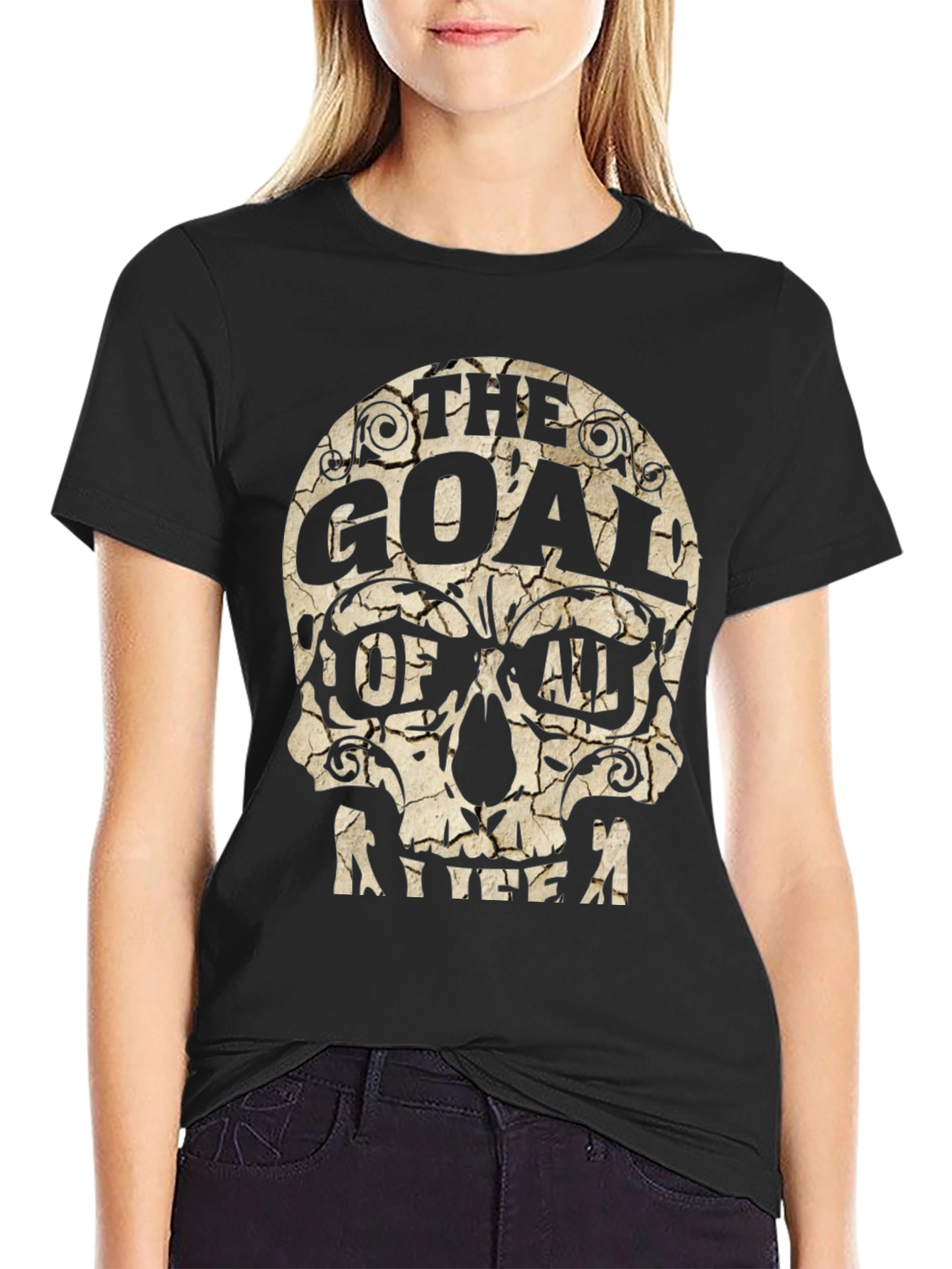 Skull Graphic T-Shirt - The Goal of All Life