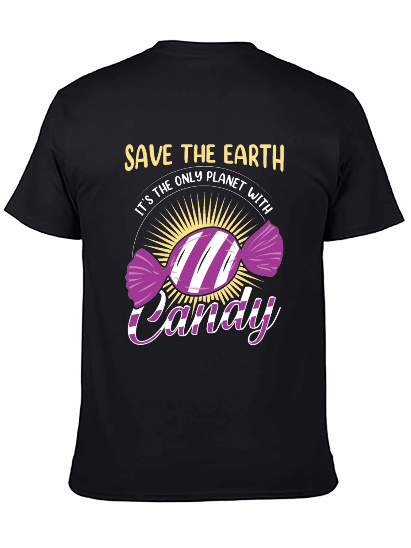 Save The Earth Candy T-Shirt - Eco-Friendly Novelty Tee