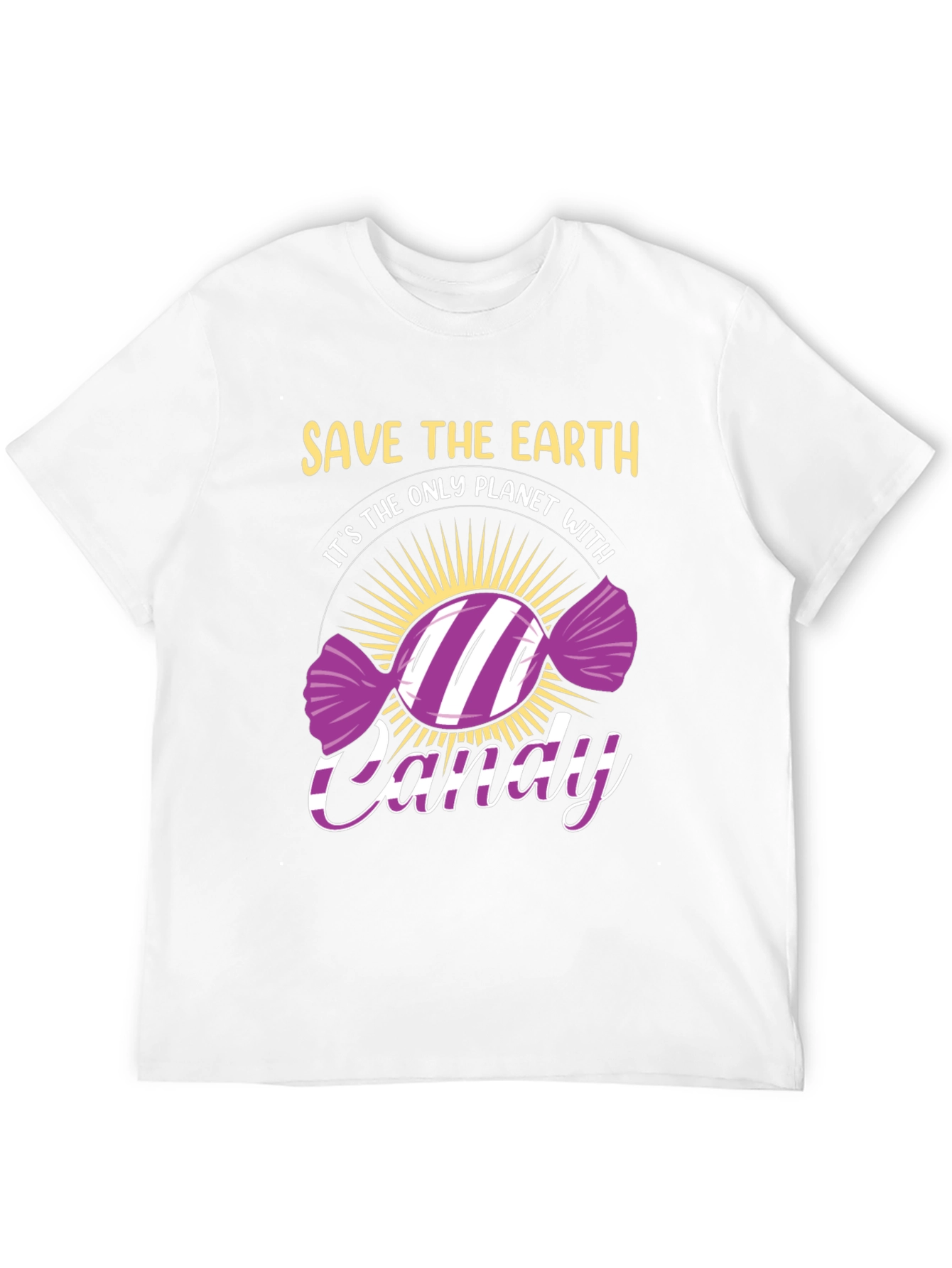 Save The Earth Candy T-Shirt - Eco-Friendly Novelty Tee