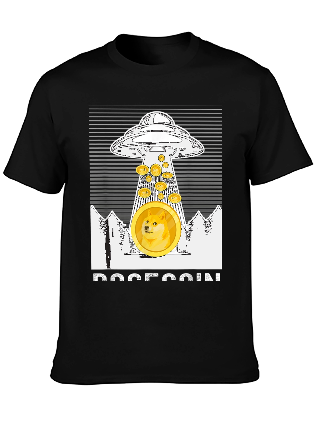 Dogecoin UFO T-Shirt - Crypto Meme Apparel