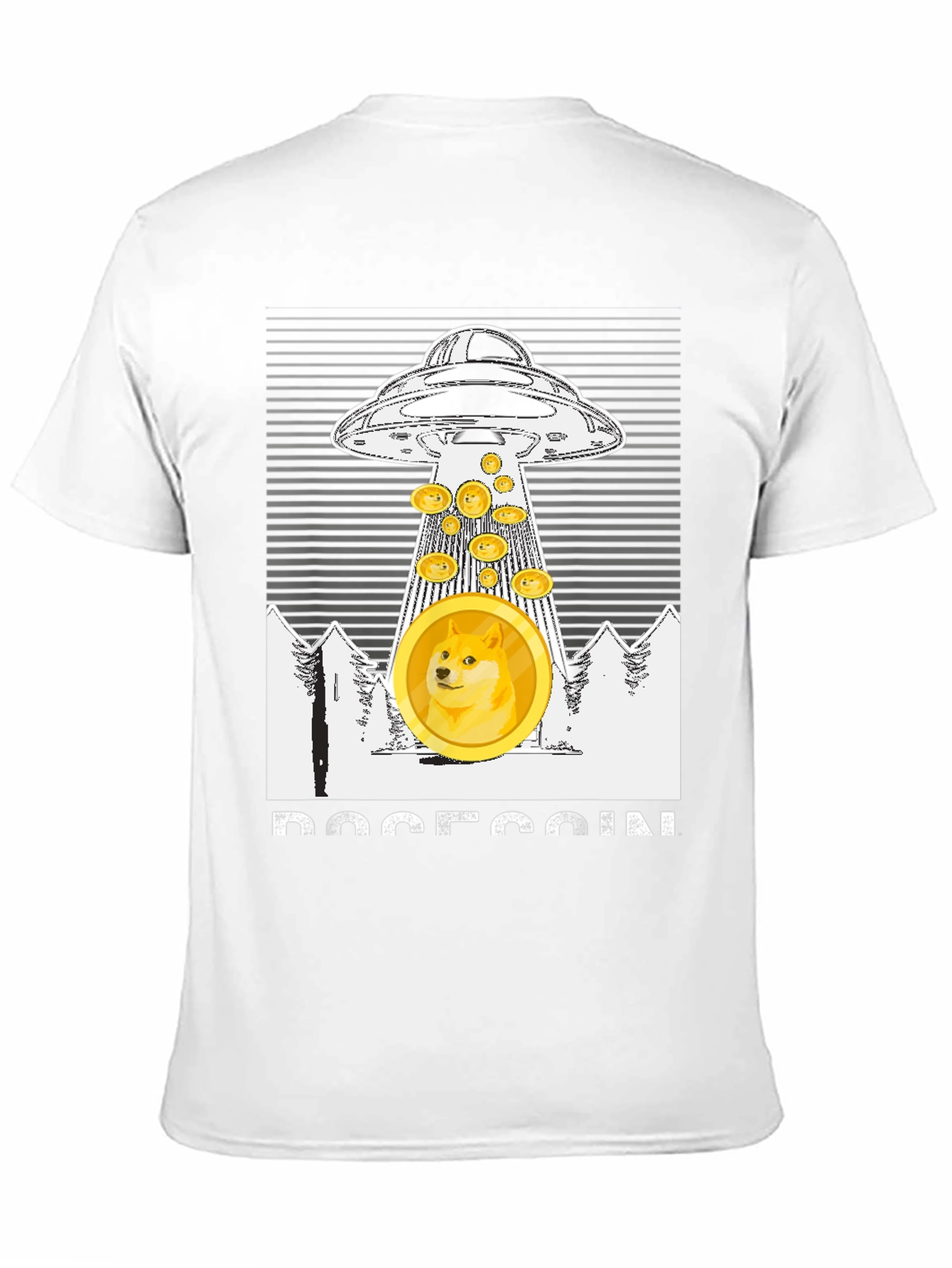 Dogecoin UFO T-Shirt - Crypto Meme Apparel