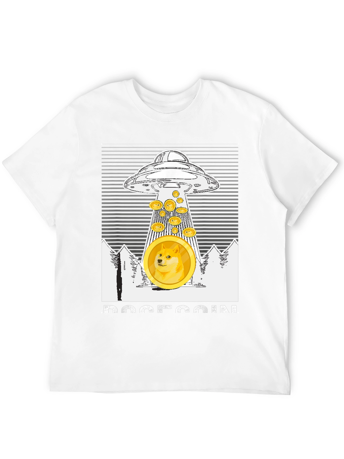 Dogecoin UFO T-Shirt - Crypto Meme Apparel