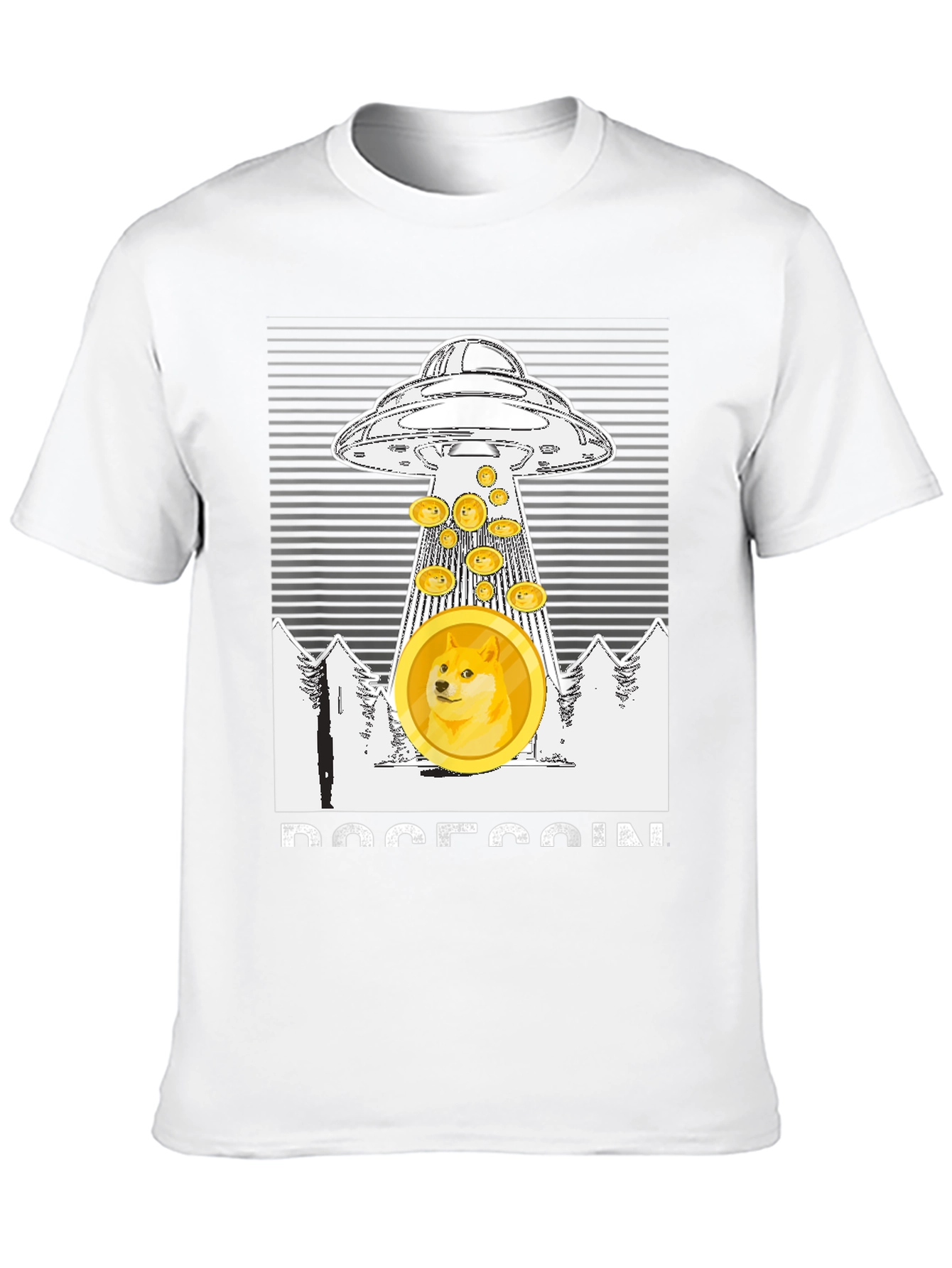 Dogecoin UFO T-Shirt - Crypto Meme Apparel