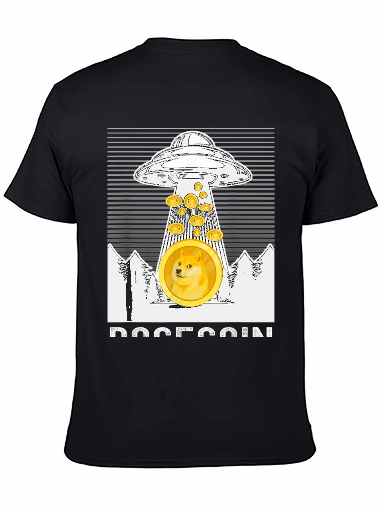 Dogecoin UFO T-Shirt - Crypto Meme Apparel