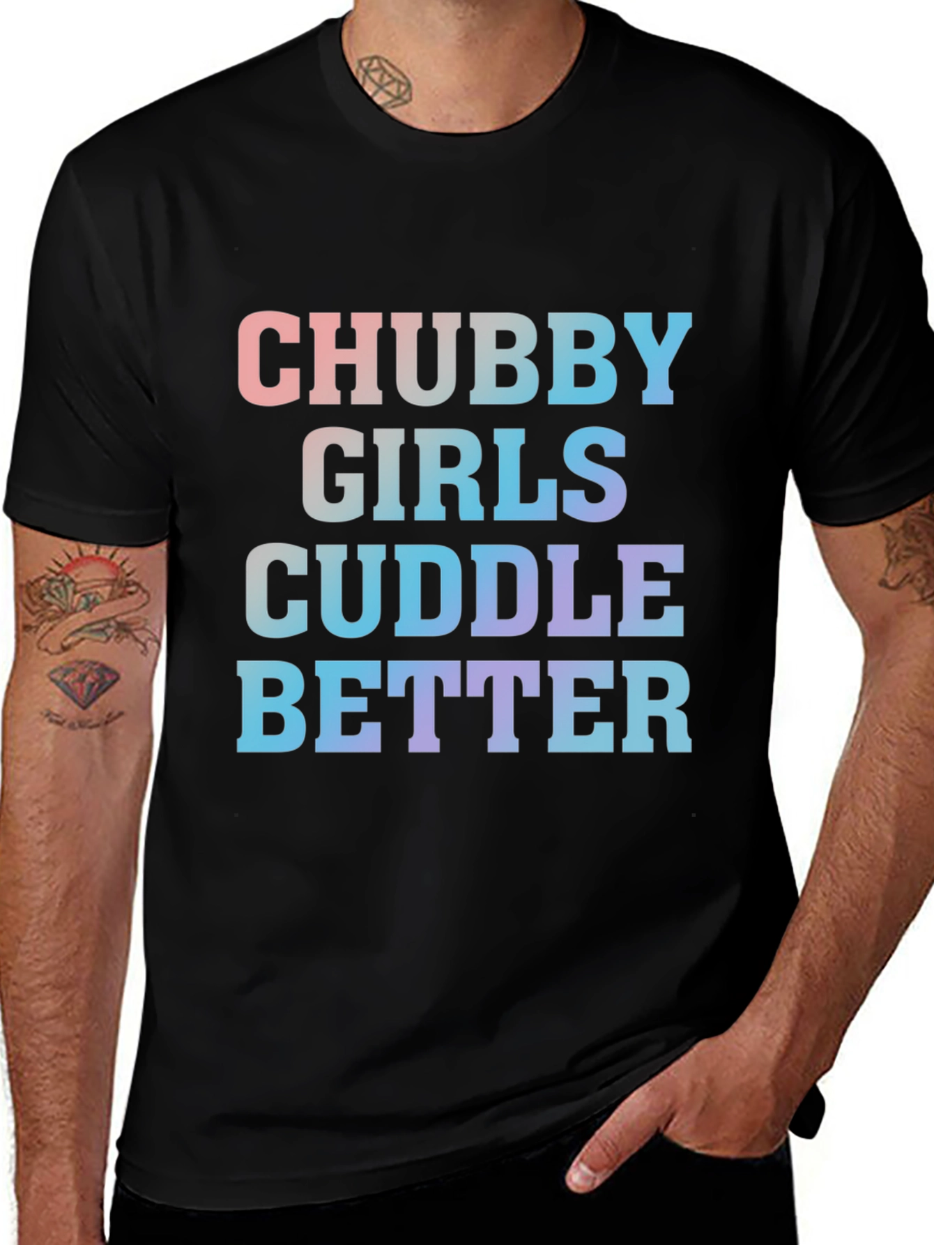Chubby Girls Cuddle Better Tee