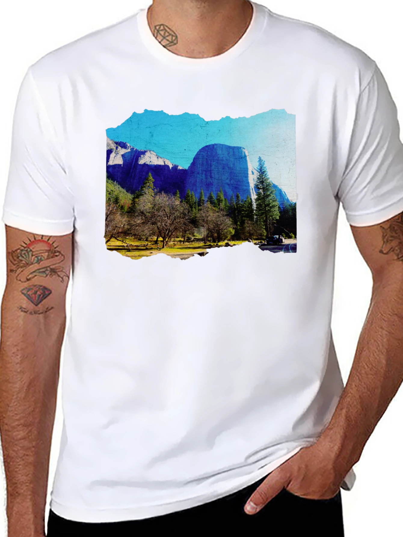 Mountain Graphic Tee - Scenic Black T-Shirt