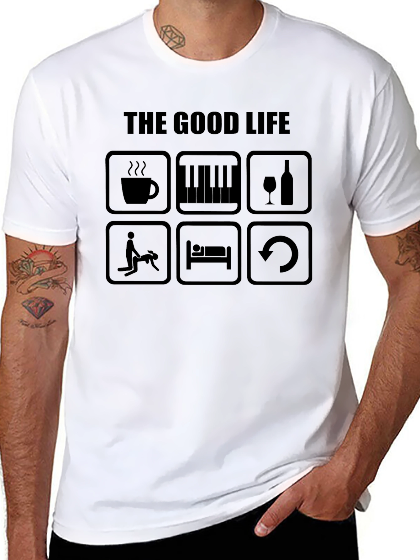 The Good Life Graphic Tee - Black