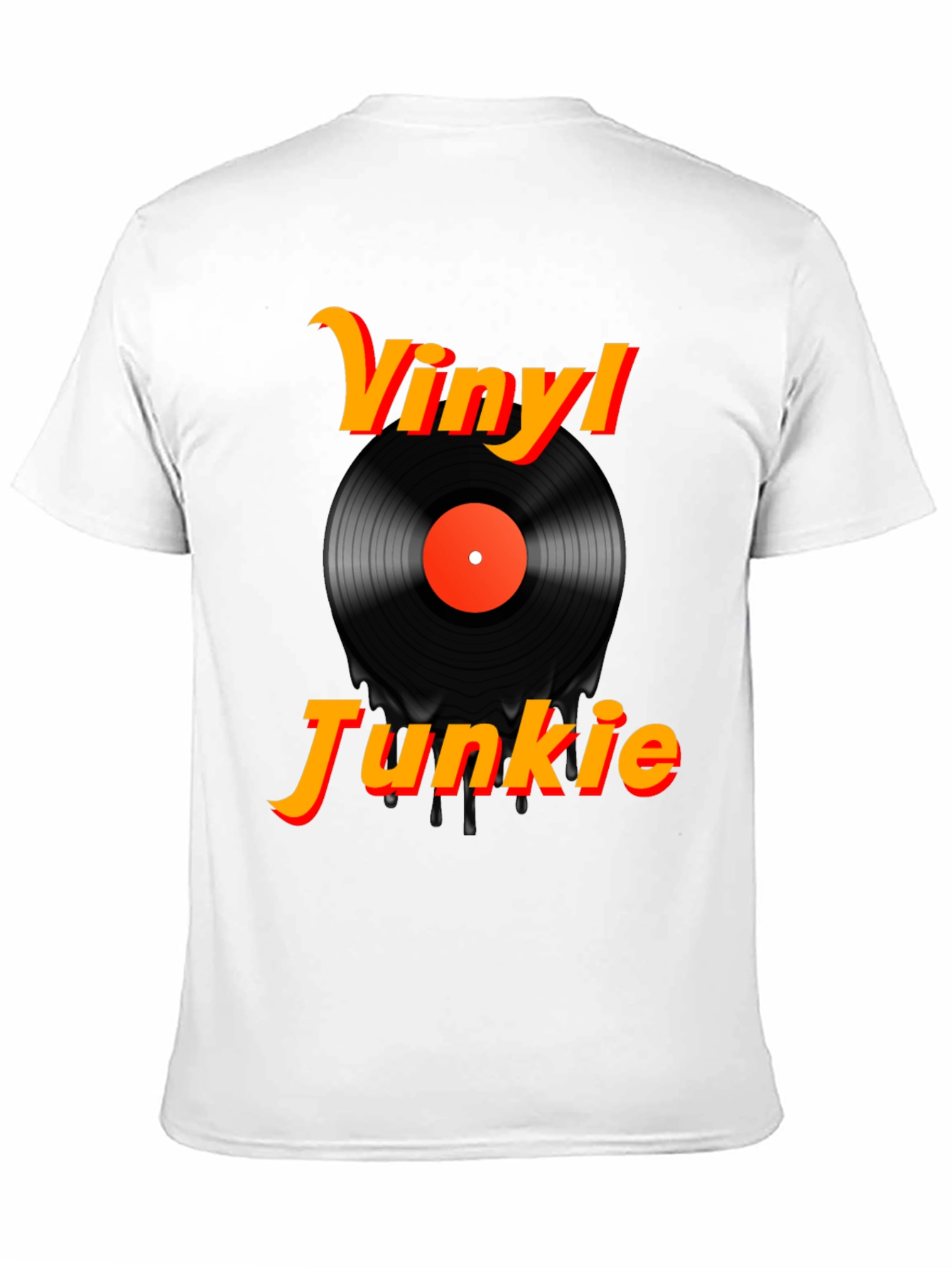 Vinyl Junkie Black Graphic Tee