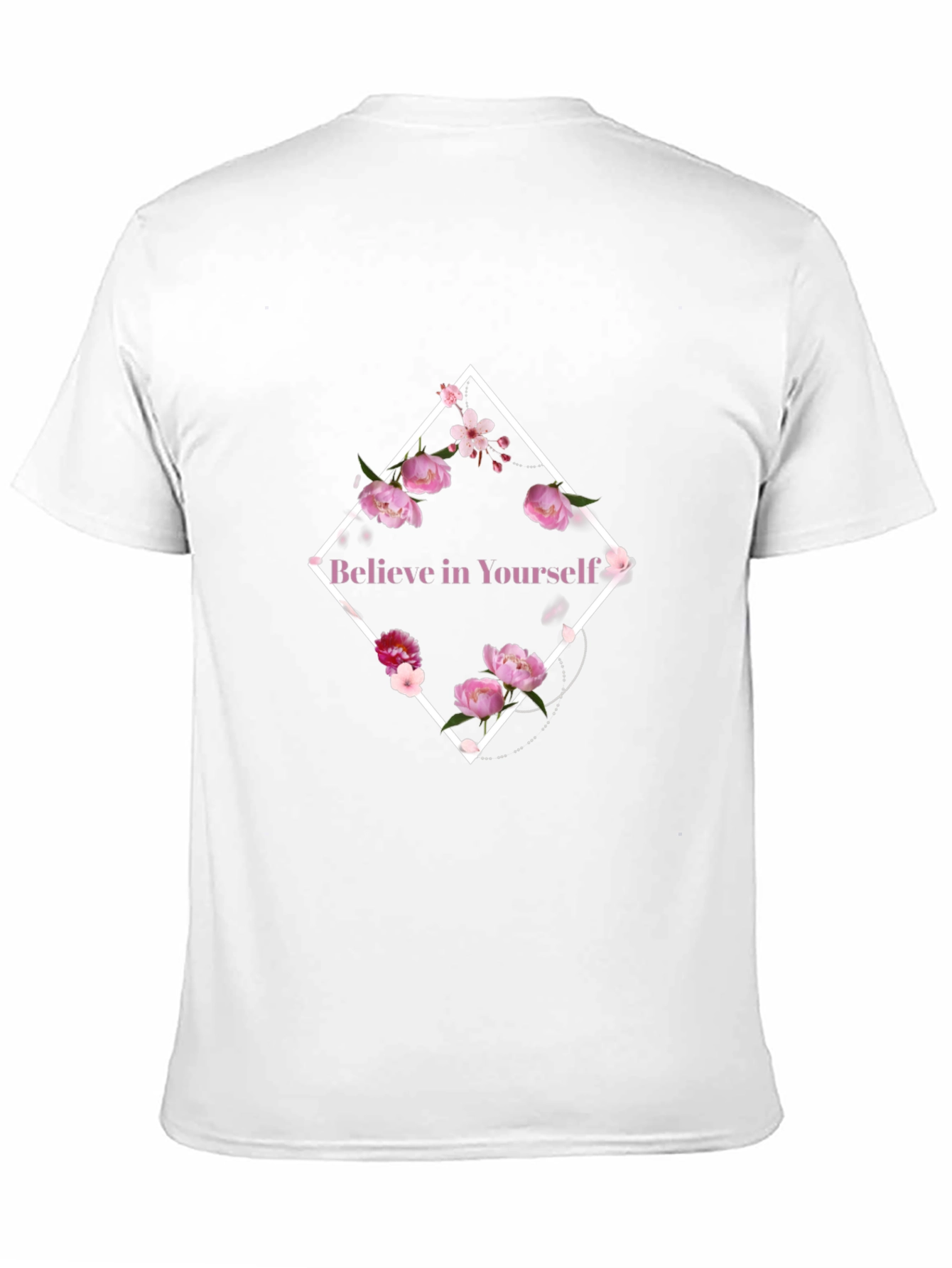 Believe in Yourself Floral Graphic T-Shirt