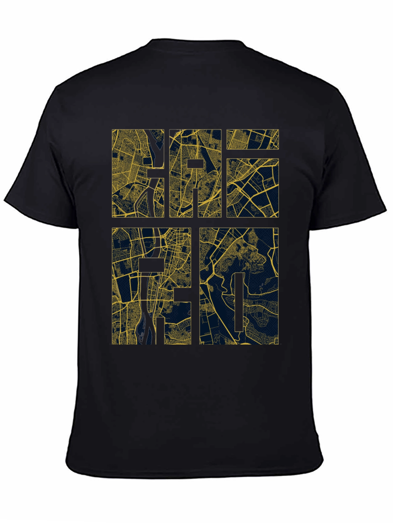 Urban Grid Tee - Geometric City Map Design