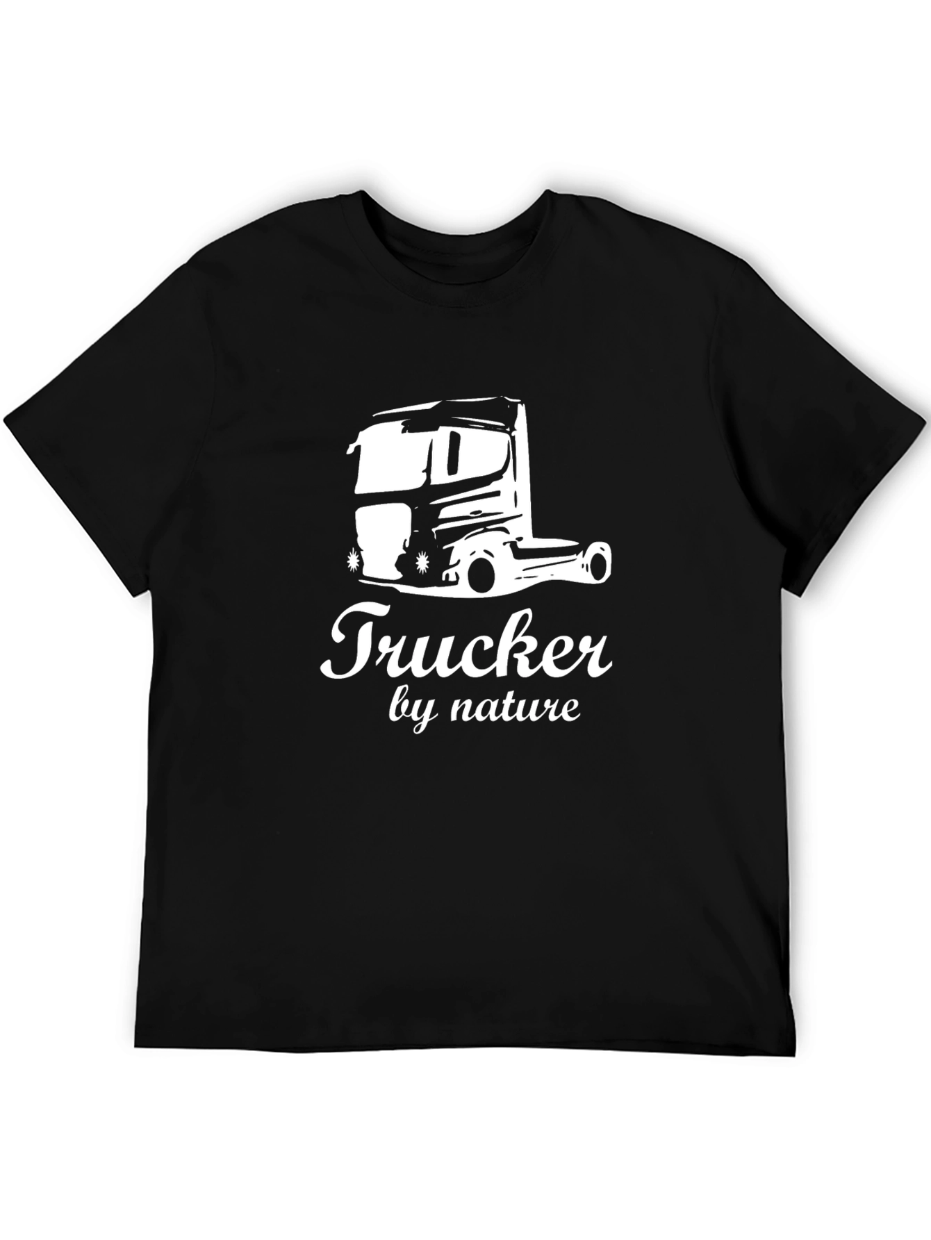 Trucker by Nature Graphic Tee - Black