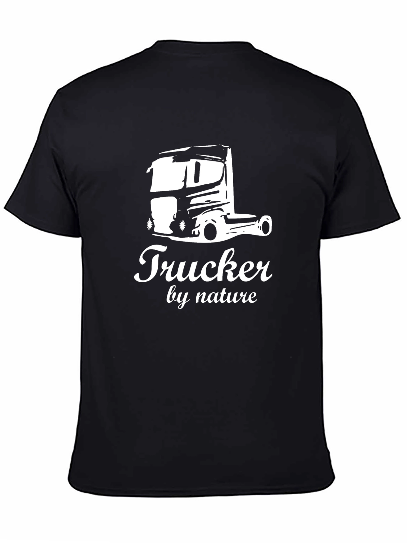 Trucker by Nature Graphic Tee - Black