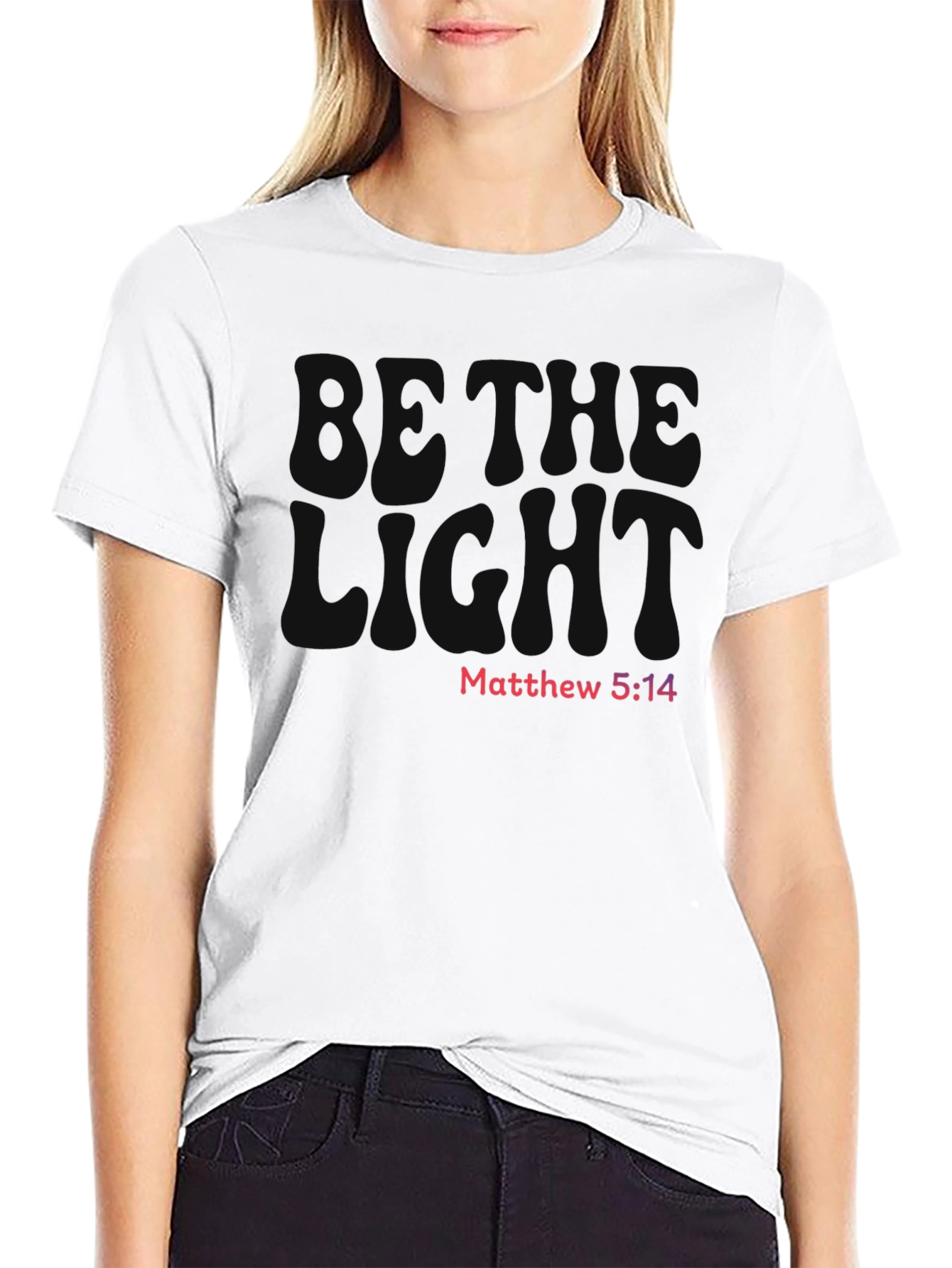 Be the Light Christian Graphic Tee