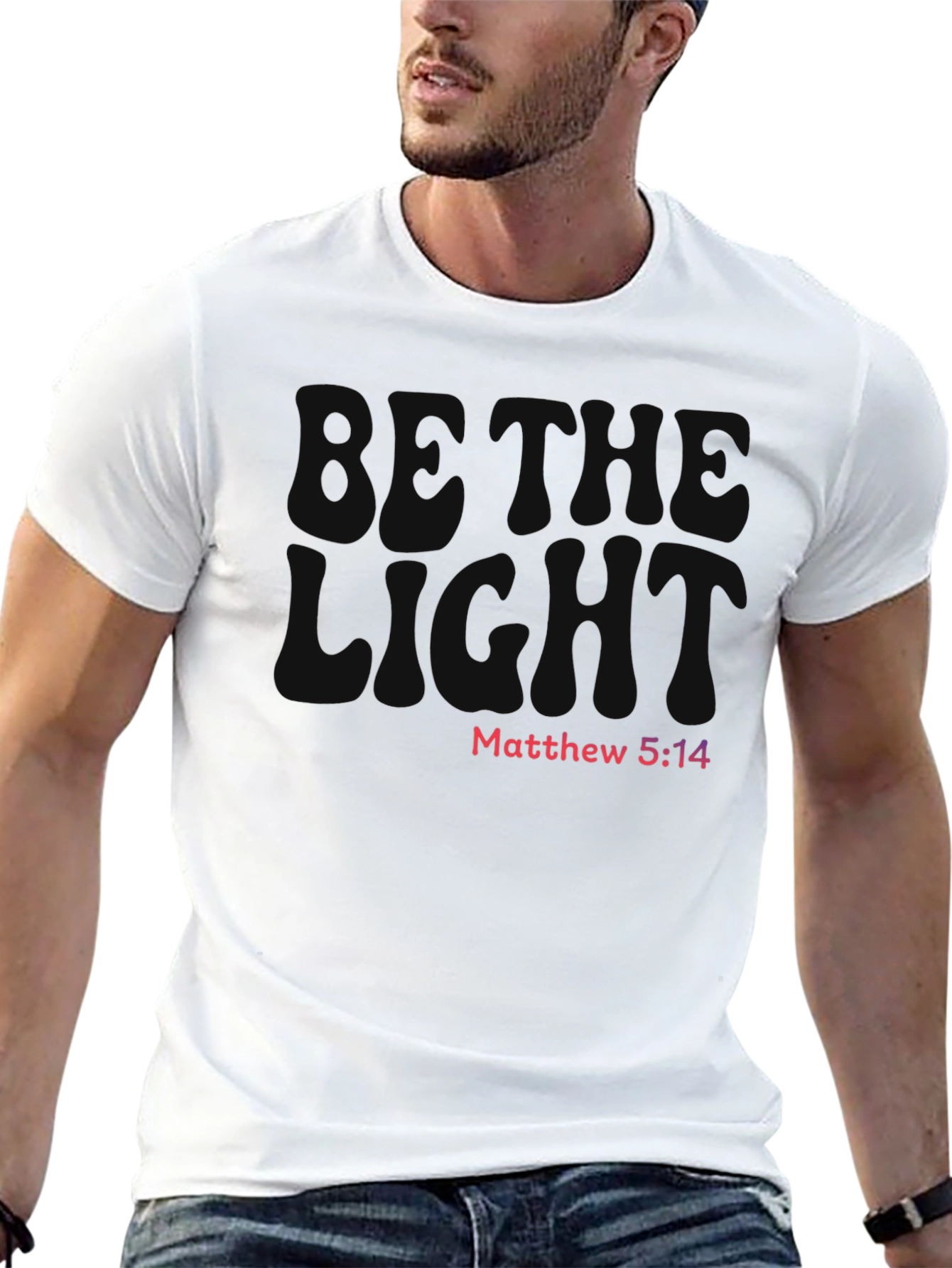 Be the Light Christian Graphic Tee