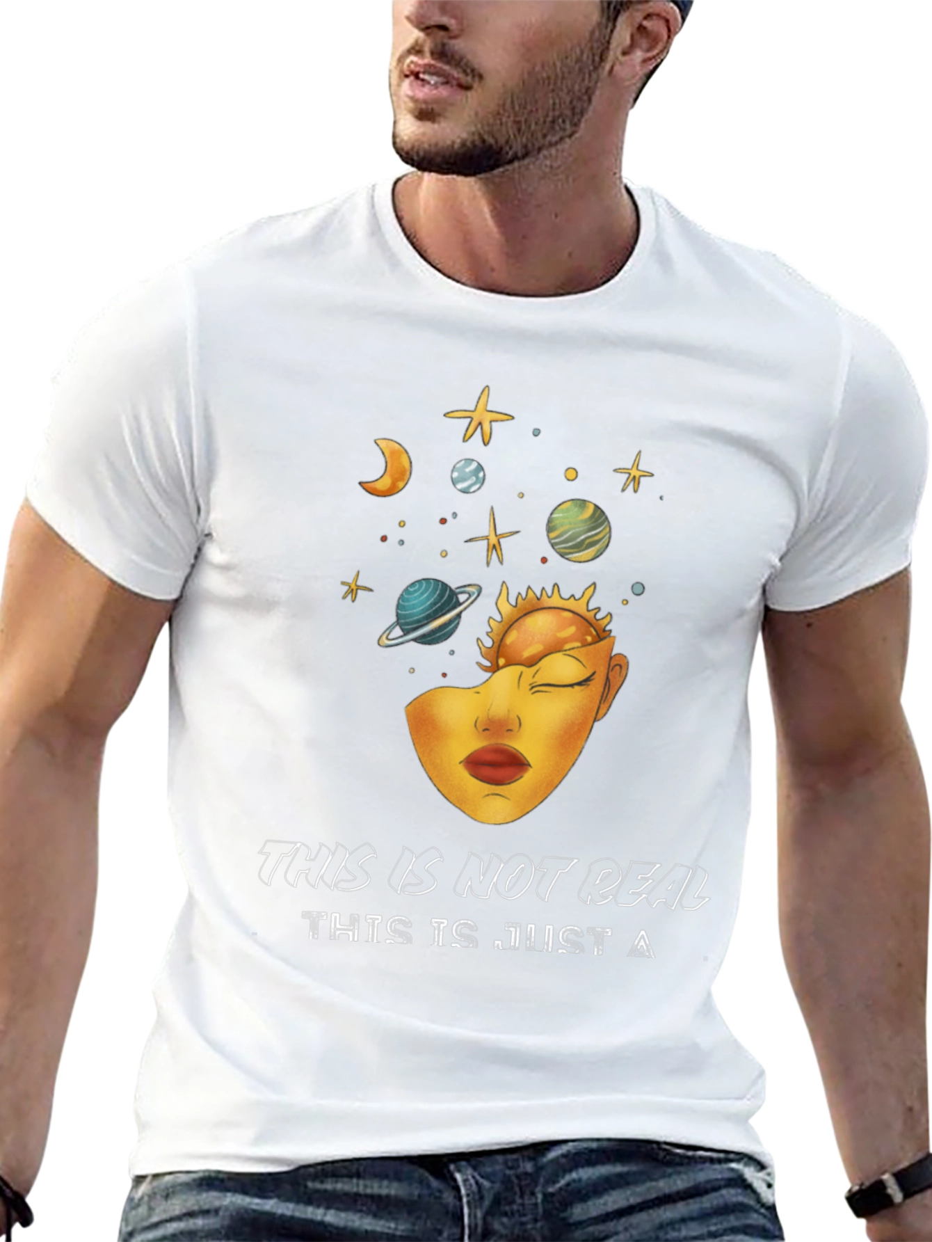 Surreal Dreamer T-Shirt - Unisex Galaxy Mind Tee