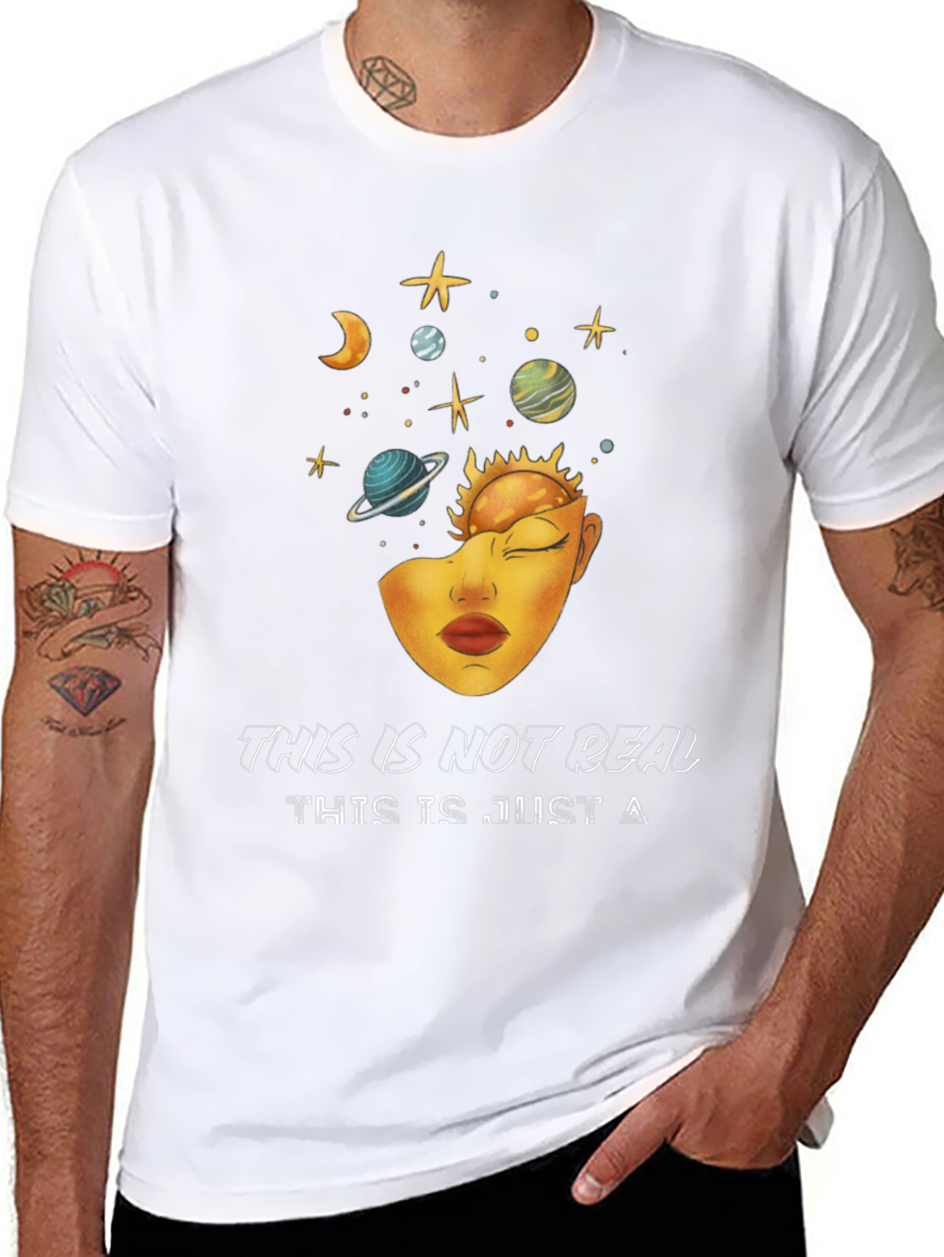 Surreal Dreamer T-Shirt - Unisex Galaxy Mind Tee