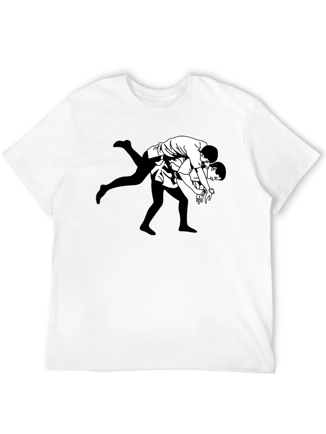 Wrestling Graphic Tee - Black